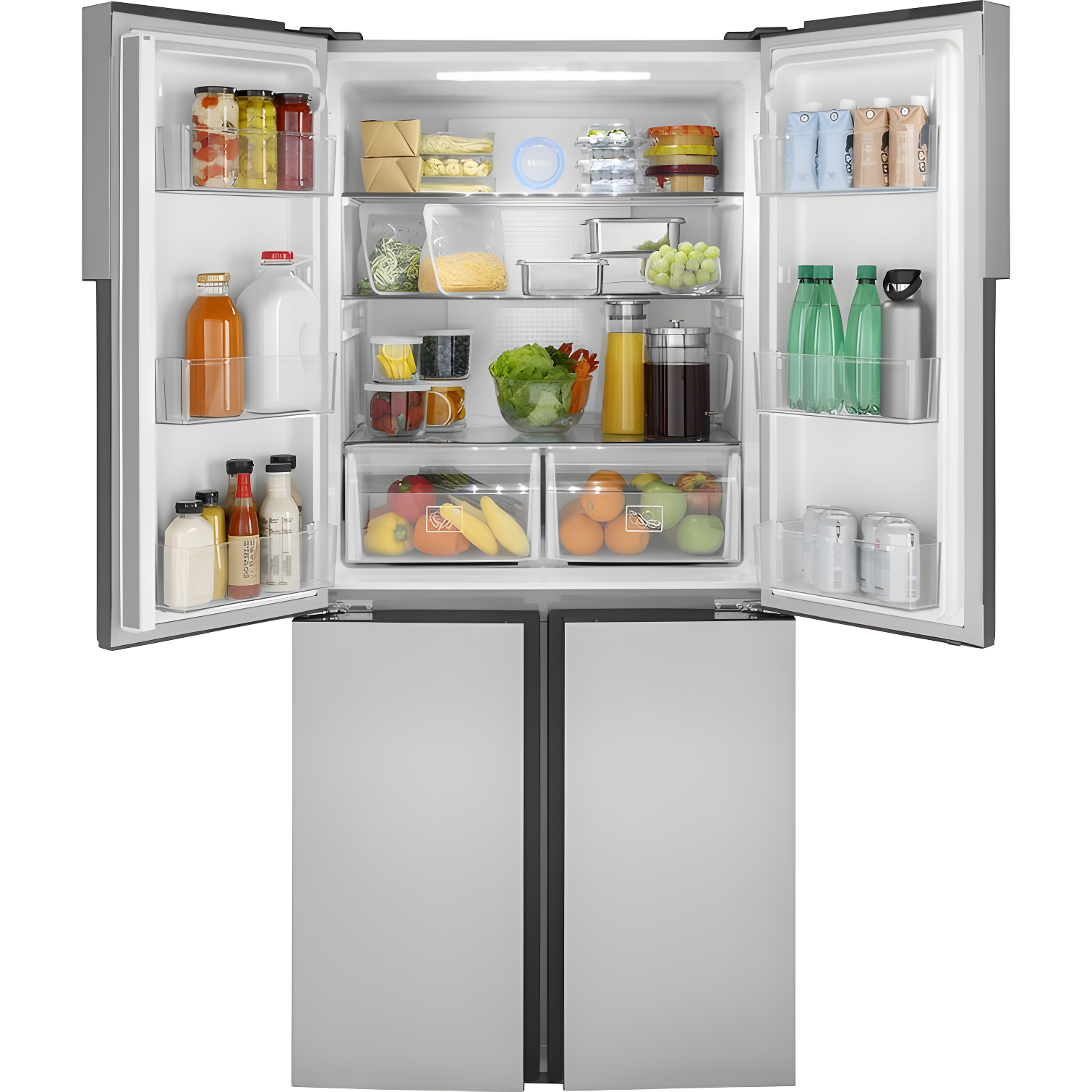 Haier Haier 33" 16.4 Cubic Feet Energy Star Smudge-Resistant Built-in Bottom Freezer Refrigerator QHE16HYPFS