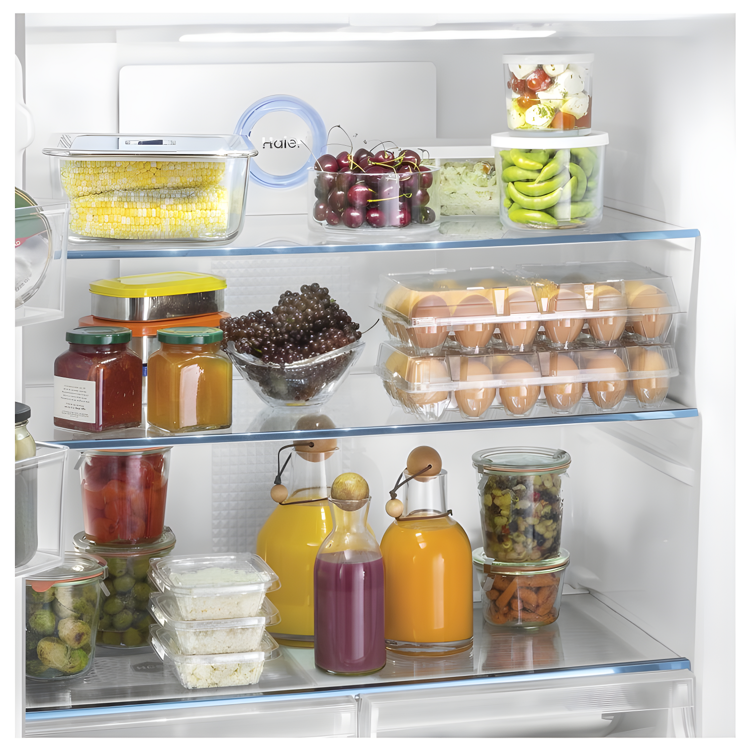 Haier Haier 33" 16.4 Cubic Feet Energy Star Smudge-Resistant Built-in Bottom Freezer Refrigerator QHE16HYPFS