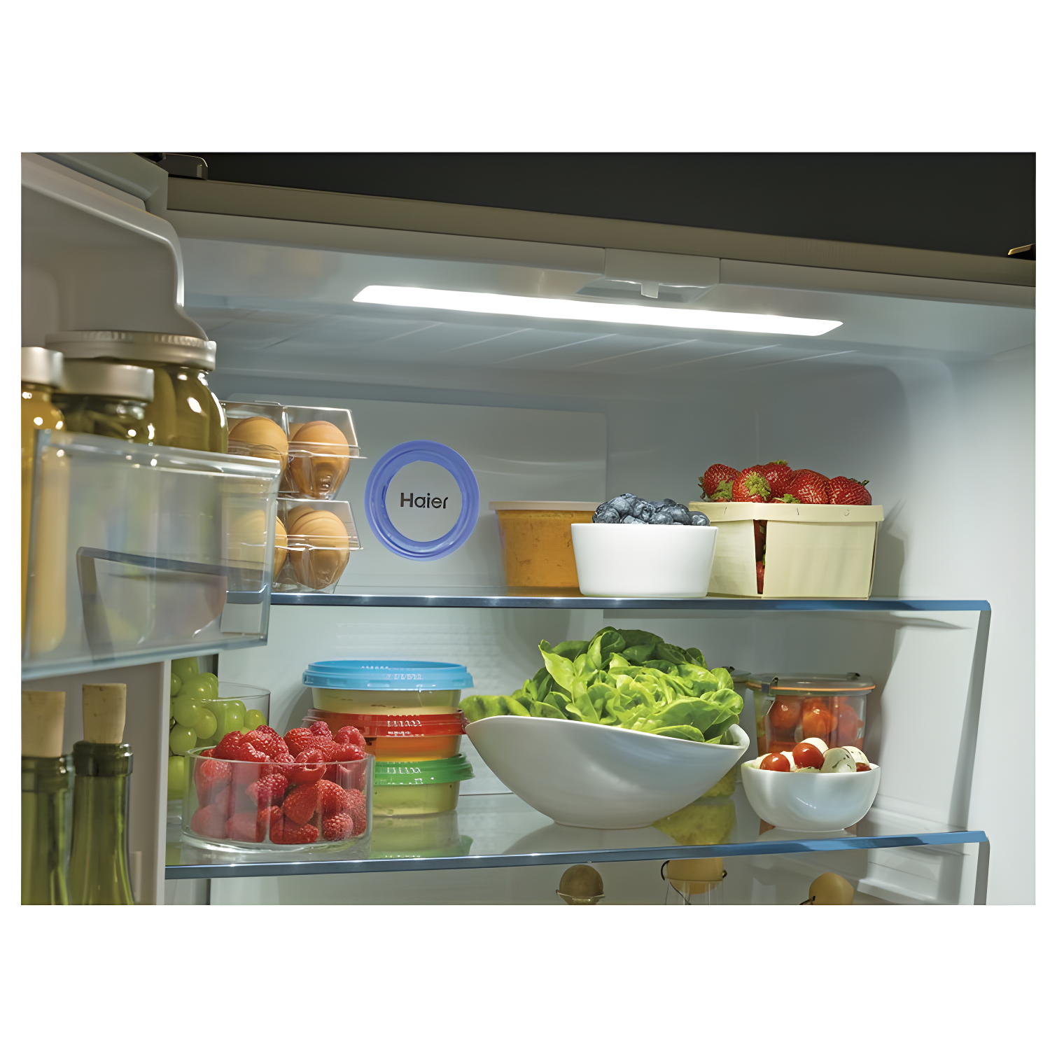 Haier Haier 33" 16.4 Cubic Feet Energy Star Smudge-Resistant Built-in Bottom Freezer Refrigerator QHE16HYPFS