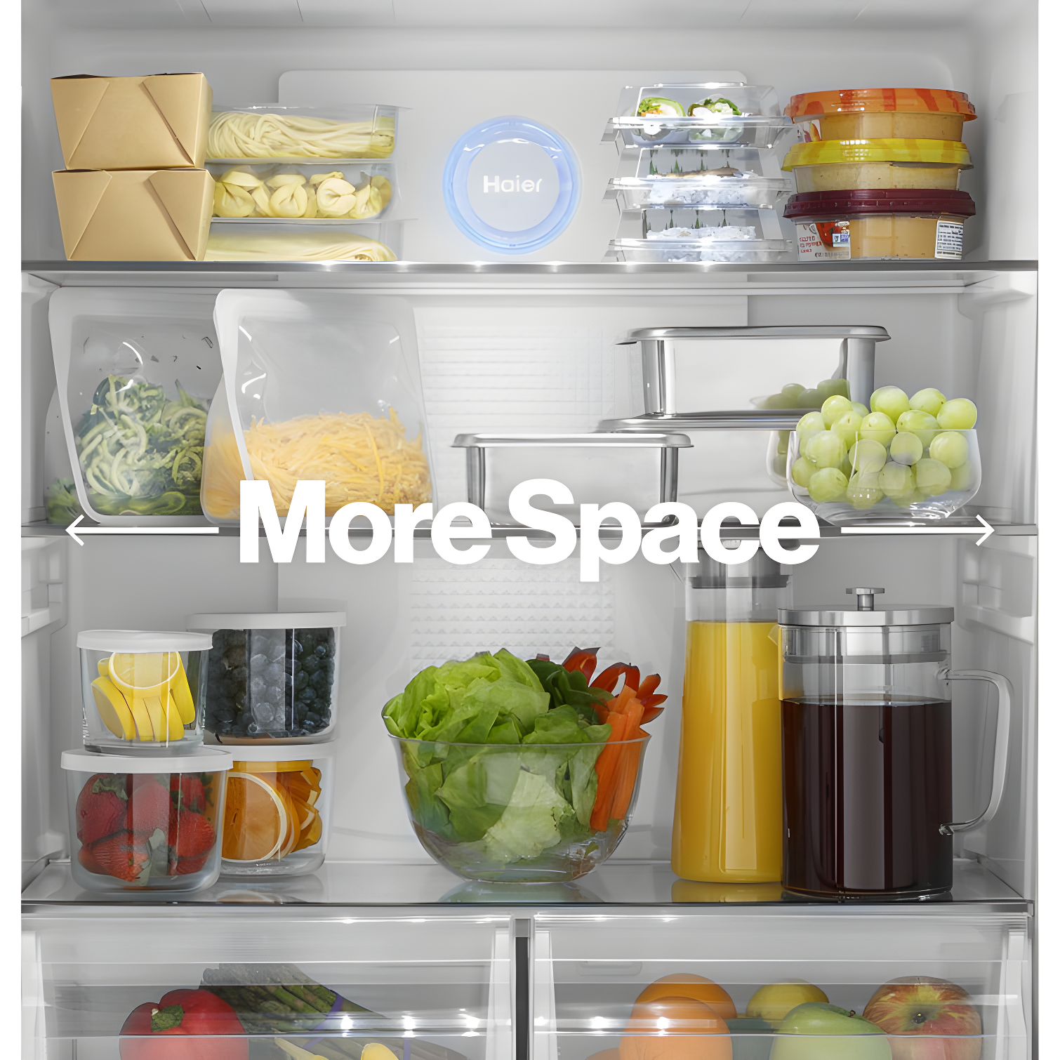 Haier Haier 33" 16.4 Cubic Feet Energy Star Smudge-Resistant Built-in Bottom Freezer Refrigerator QHE16HYPFS