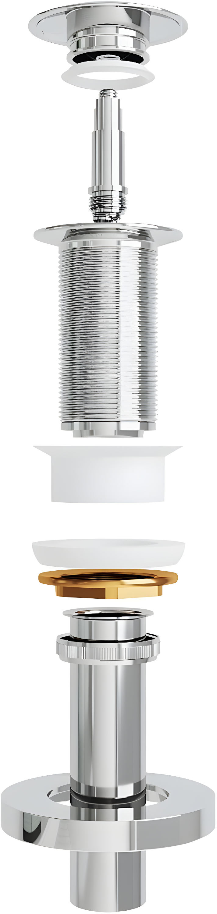 VIGO Vessel Bathroom Sink Pop-Up Drain and Mounting Ring in Chrome