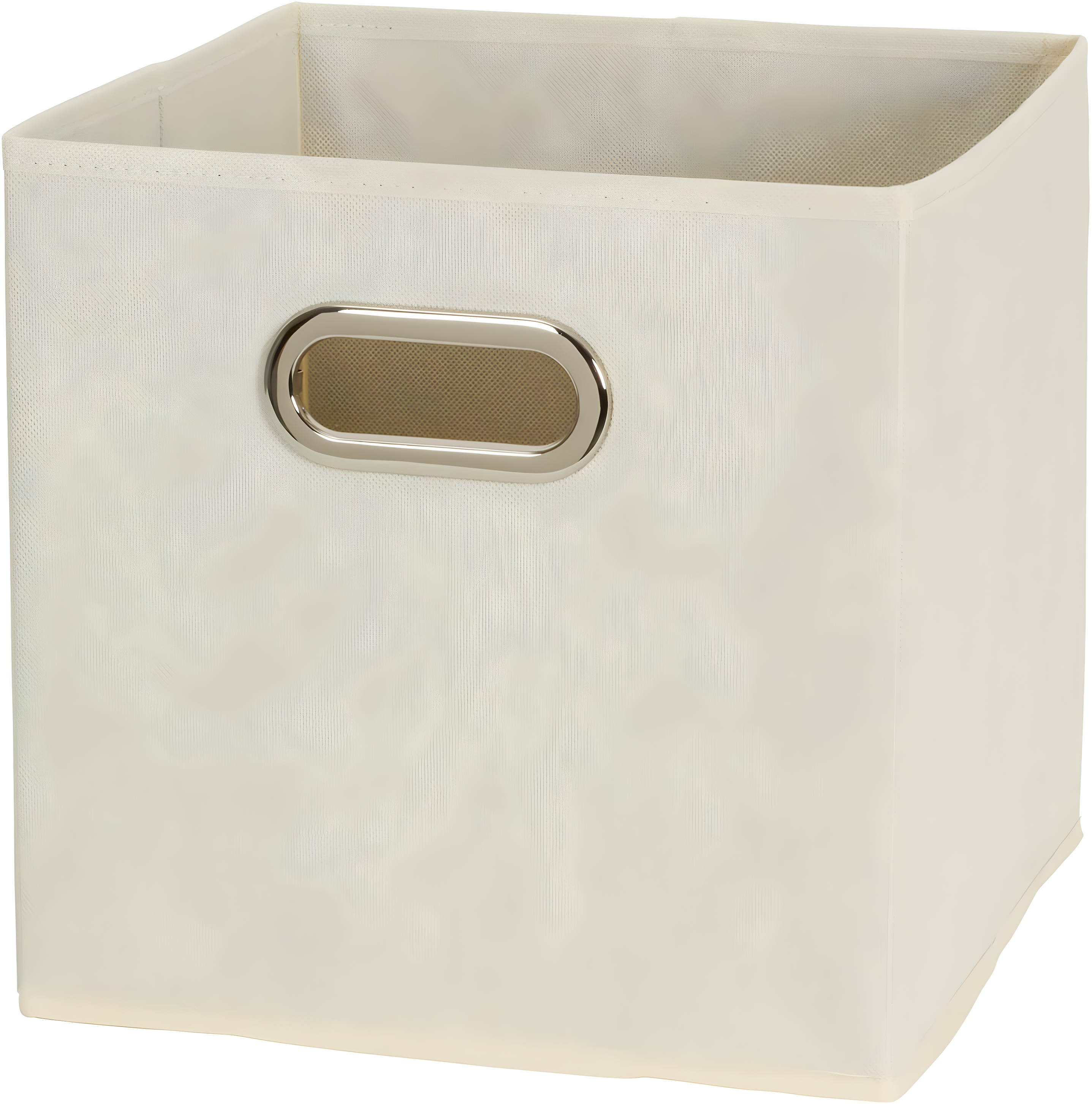 Household Essentials Open Fabric Storage Cube Bins, Set of 6, Natural
