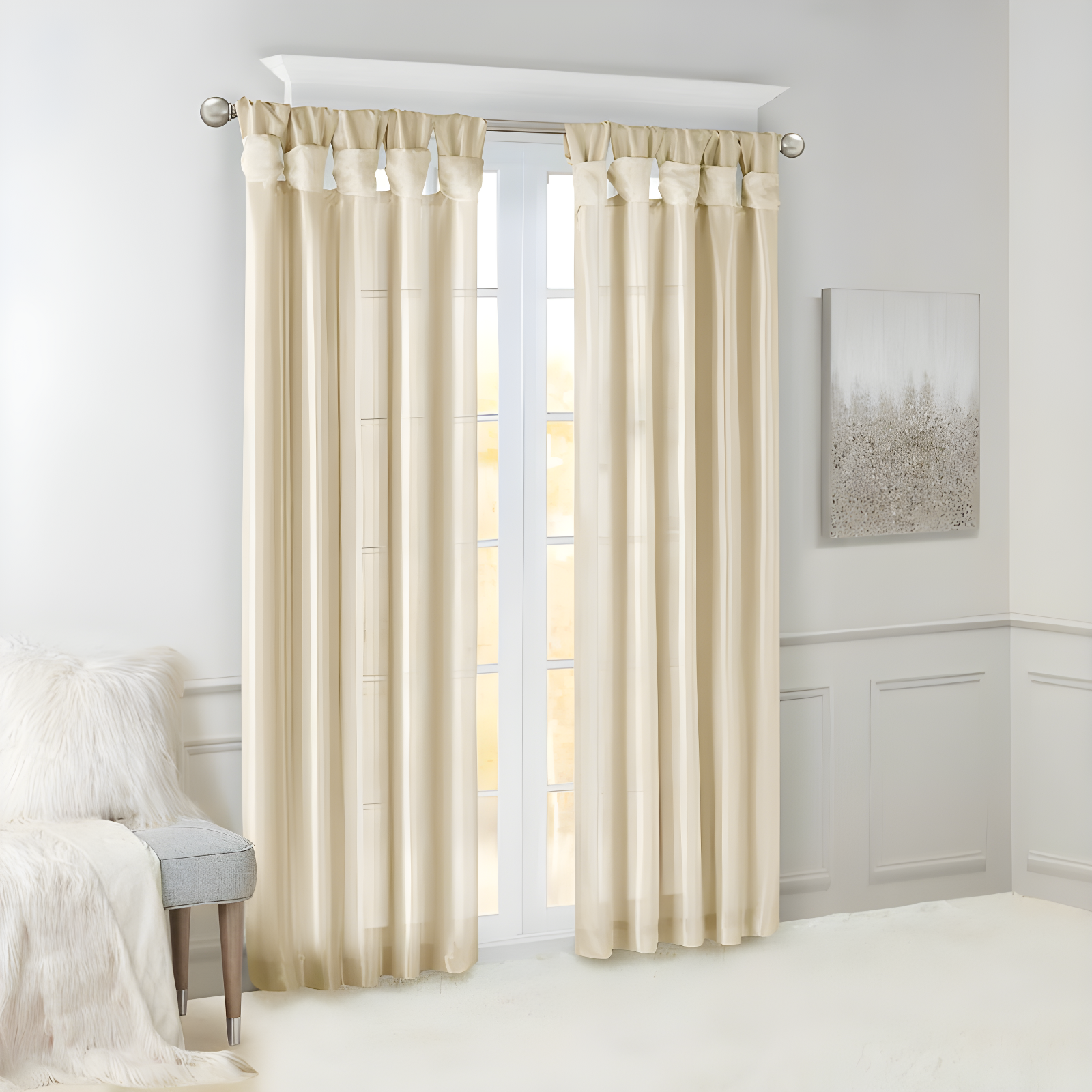 Rivau Light-Filtering Single Curtain Panel
