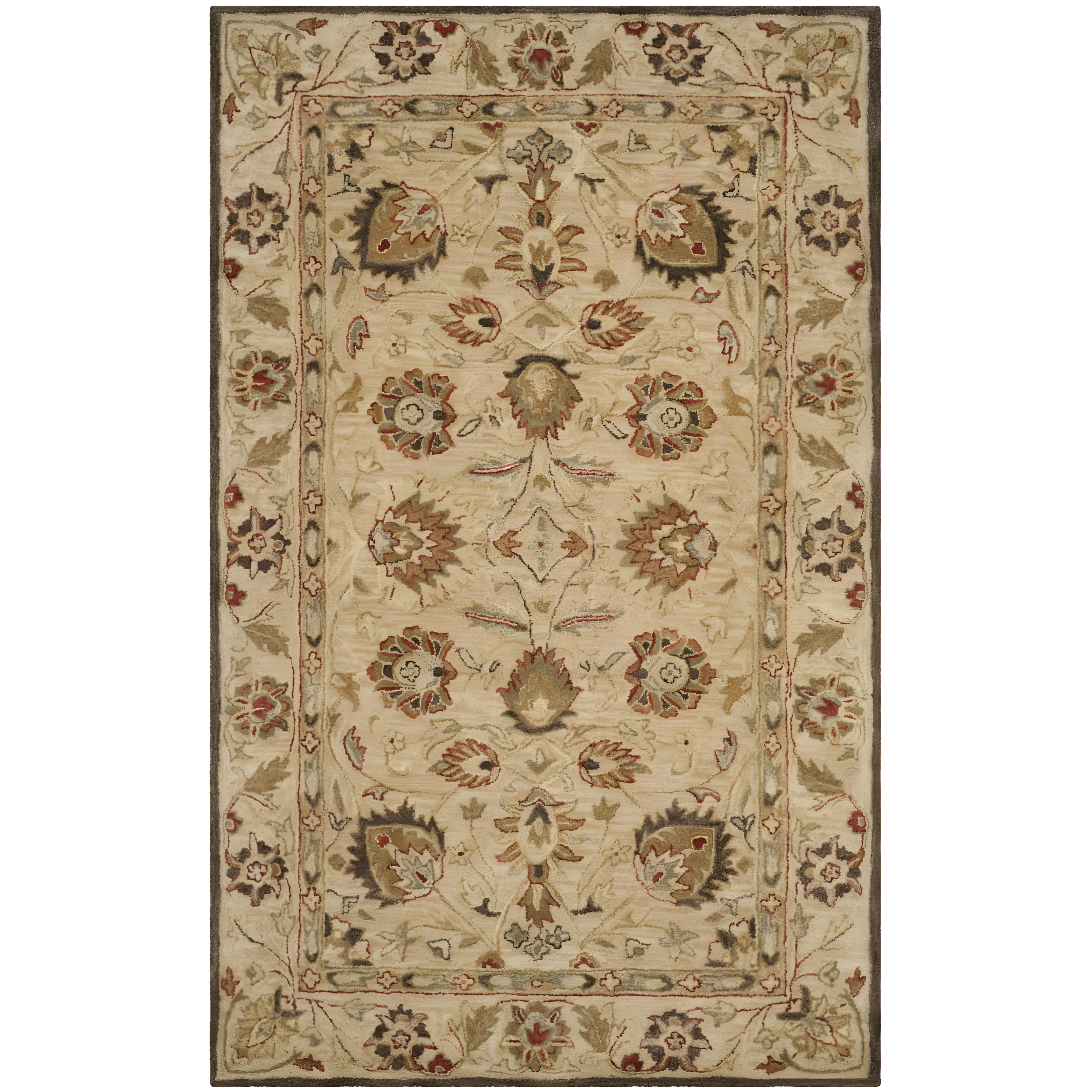 Antiquity AT812 Hand Tufted Indoor Area Rug - Beige/Beige - 5'x8' - Safavieh