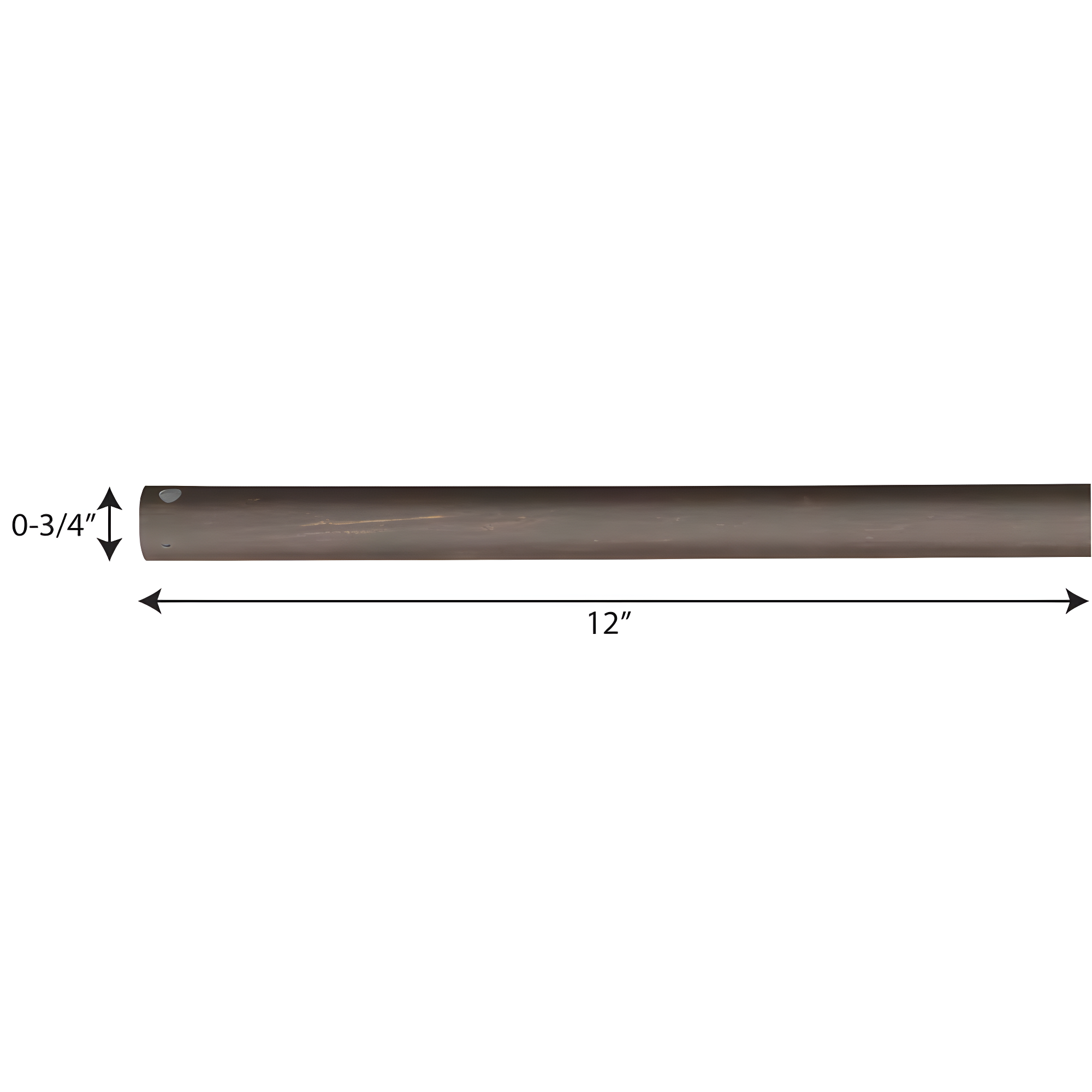 AirPro Collection 12 In. Ceiling Fan Downrod in Antique Bronze