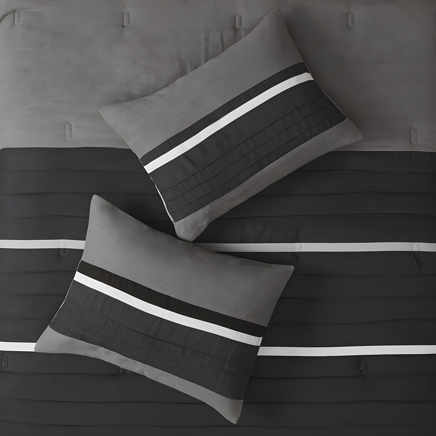 Madison Park Palmer 7 PC Pieced Faux Suede Comforter Set