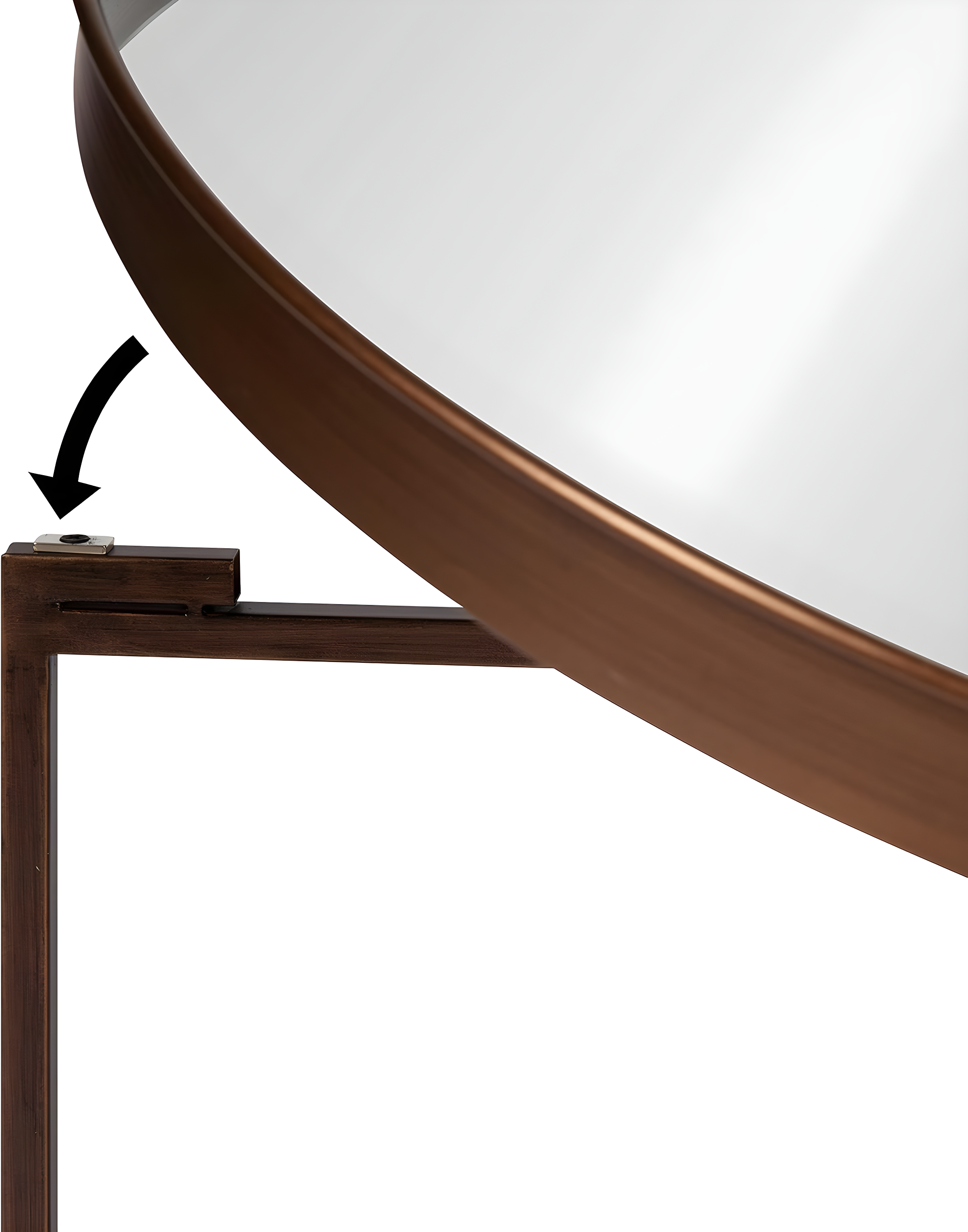 Kate and Laurel Celia Round Metal Coffee Table, 28.25x28.25x19, Bronze