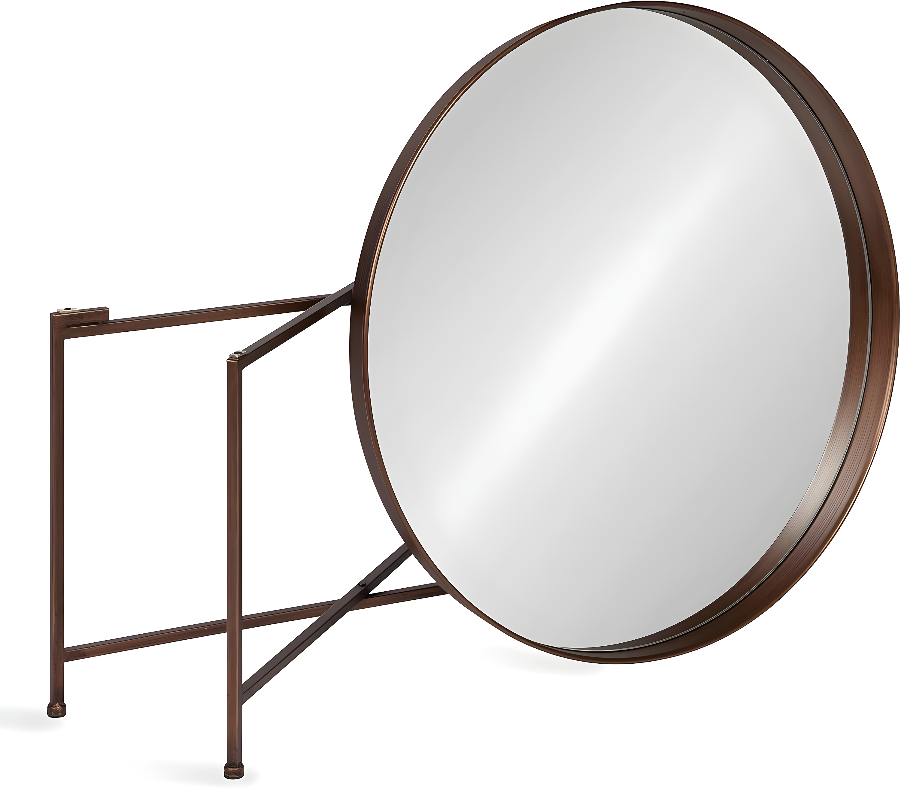 Kate and Laurel Celia Round Metal Coffee Table, 28.25x28.25x19, Bronze