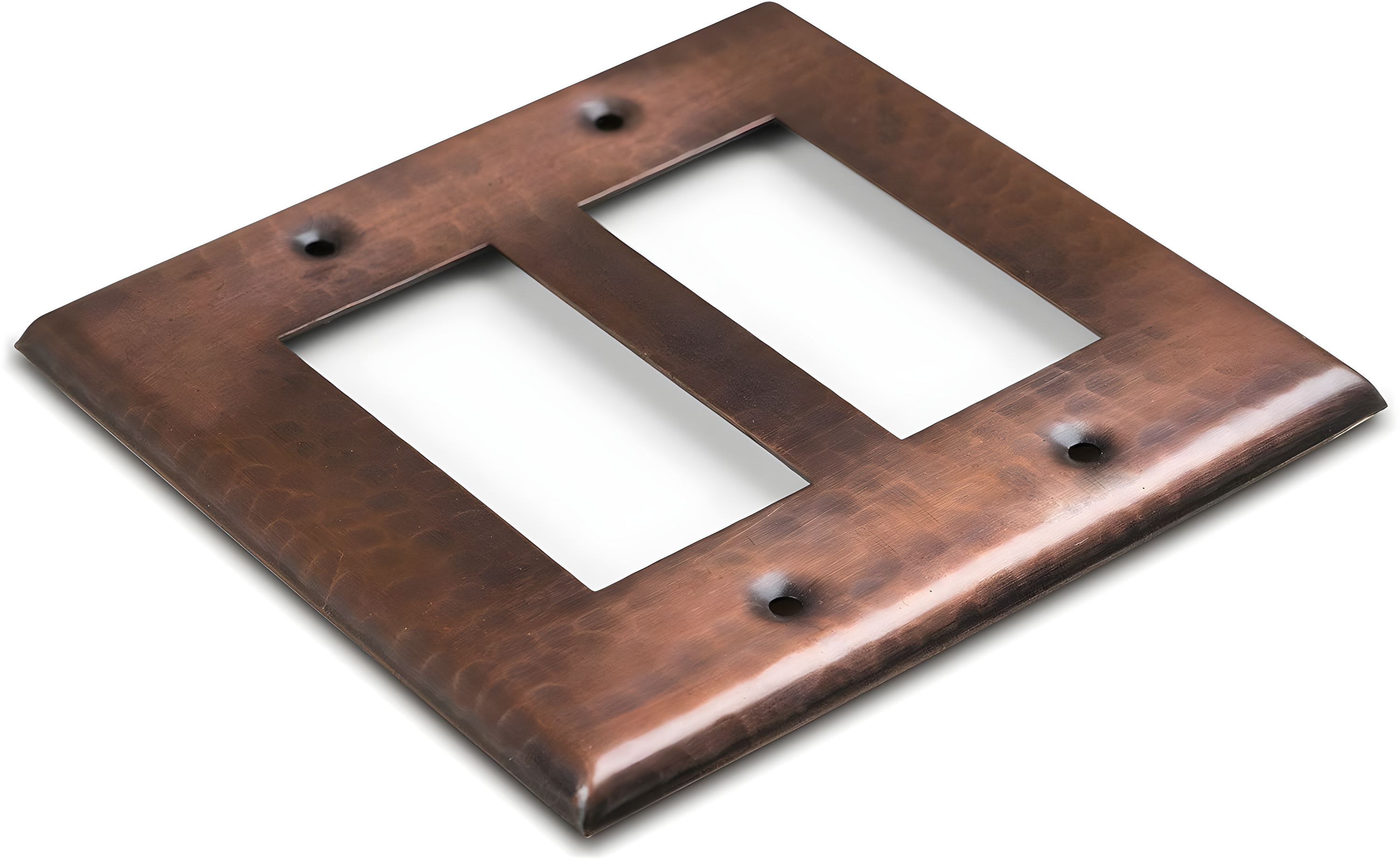 Monarch Abode Hand Hammered 2 - Gang Rocker Standard Wall Plate