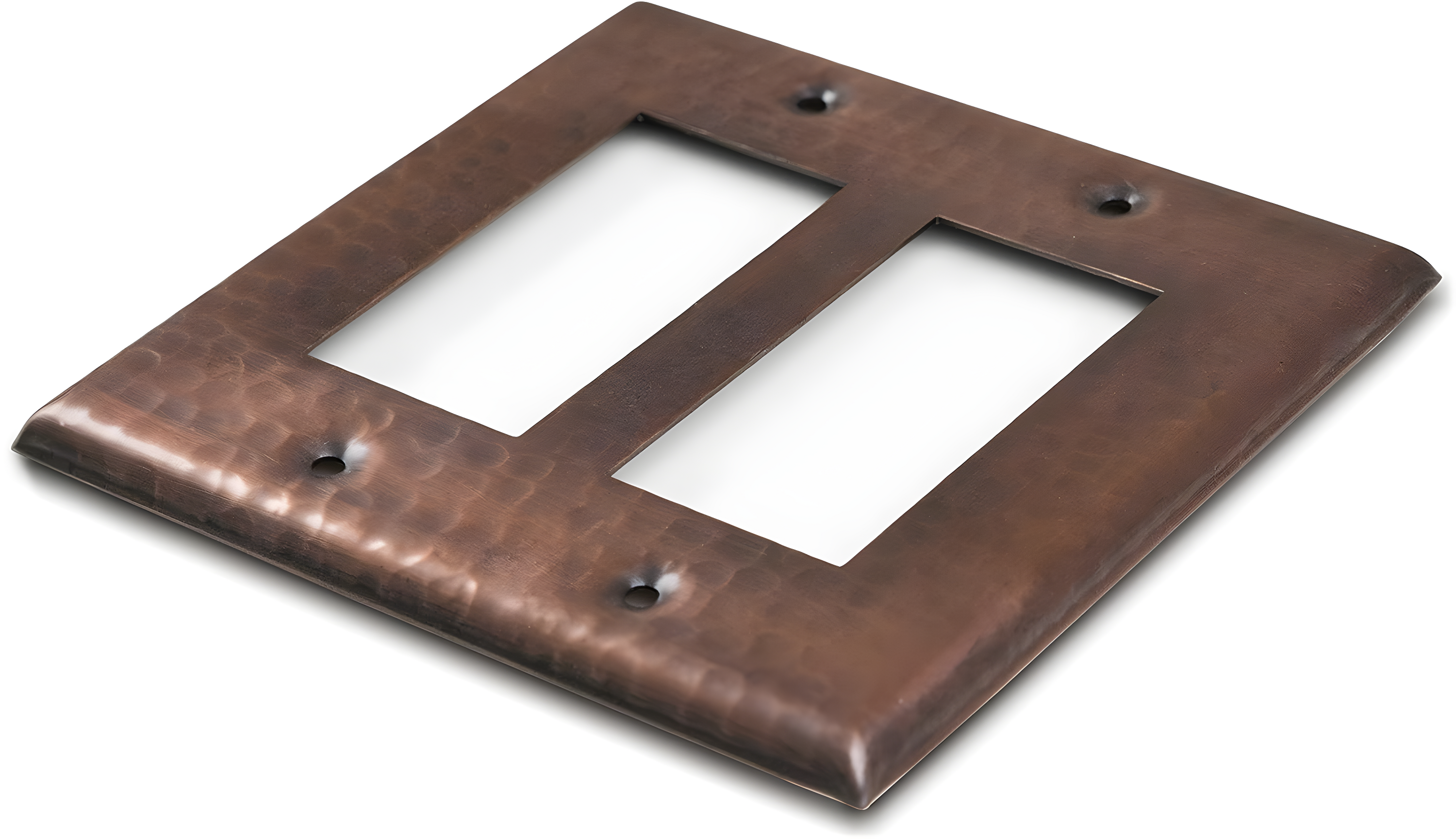 Monarch Abode Hand Hammered 2 - Gang Rocker Standard Wall Plate