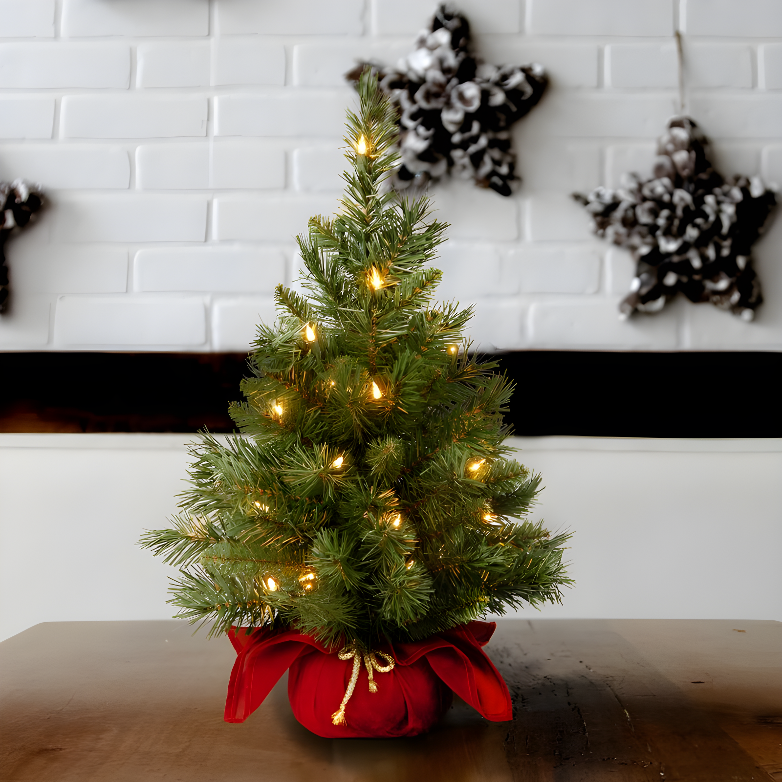 The Holiday Aisle® 2ft. Majestic Fir Tree with Clear Lights