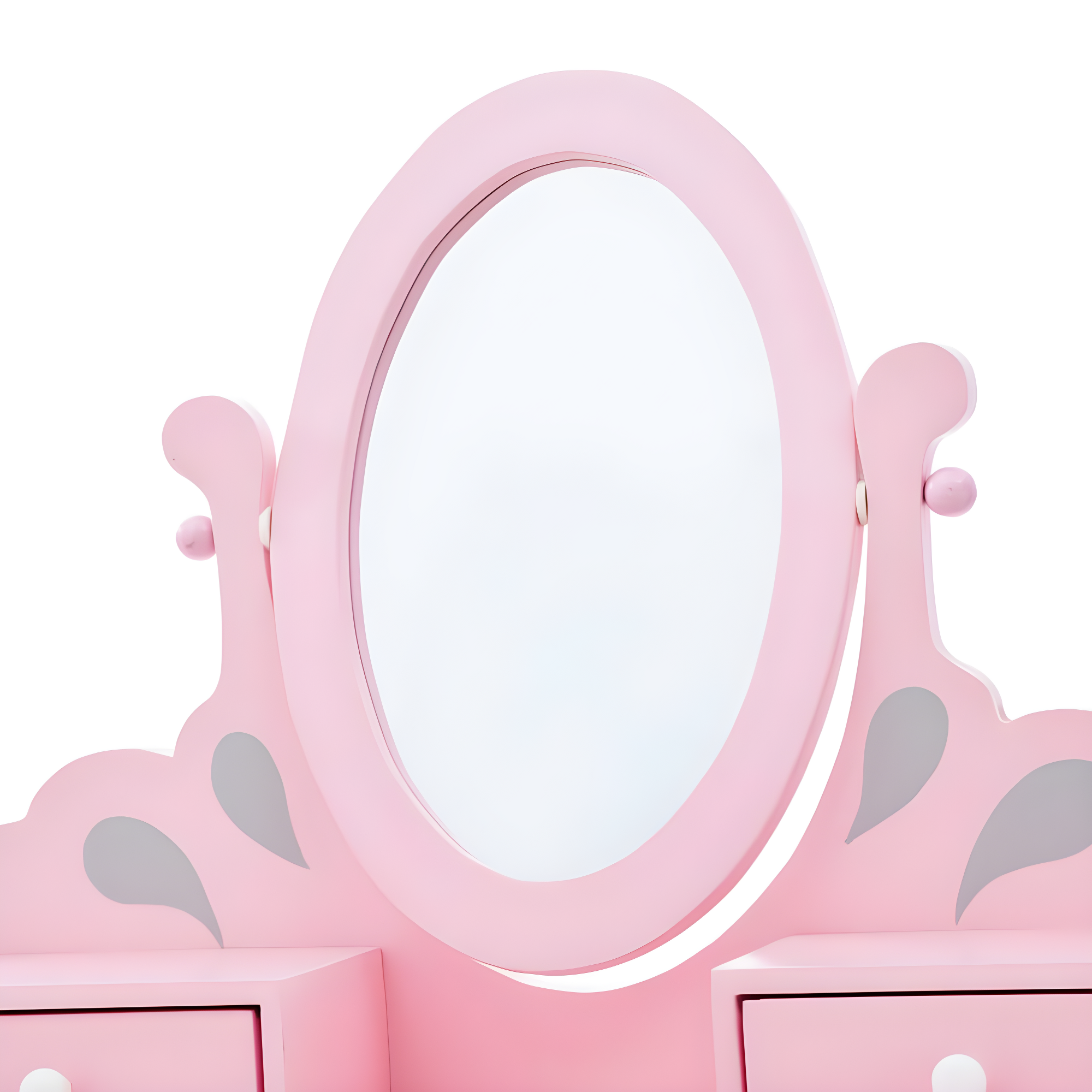 Teamson Kids Wooden Princess Rapunzel 2-pc. Vanity Set, Gray/Pink