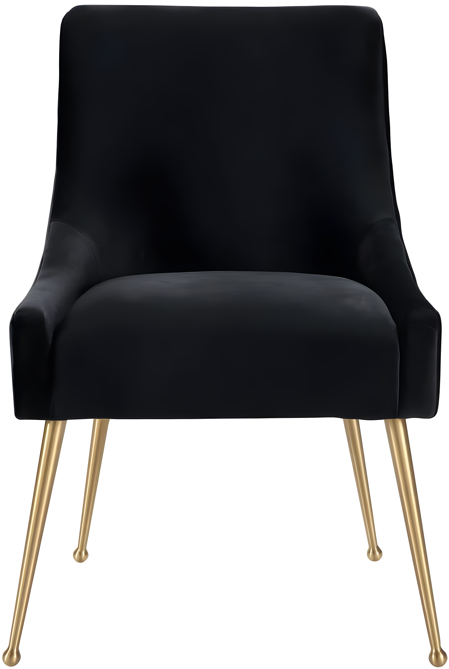 Beatrix 19'' H Velvet Upholstered Metal Parsons Chair