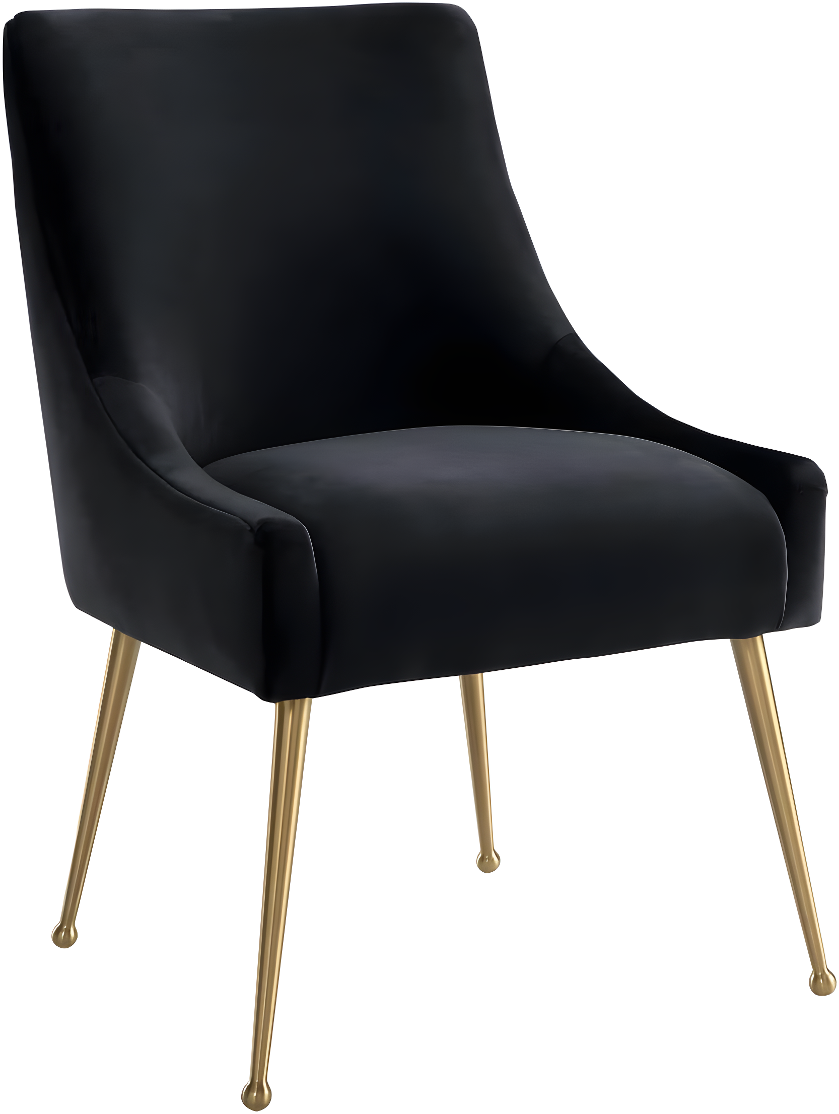 Beatrix 19'' H Velvet Upholstered Metal Parsons Chair