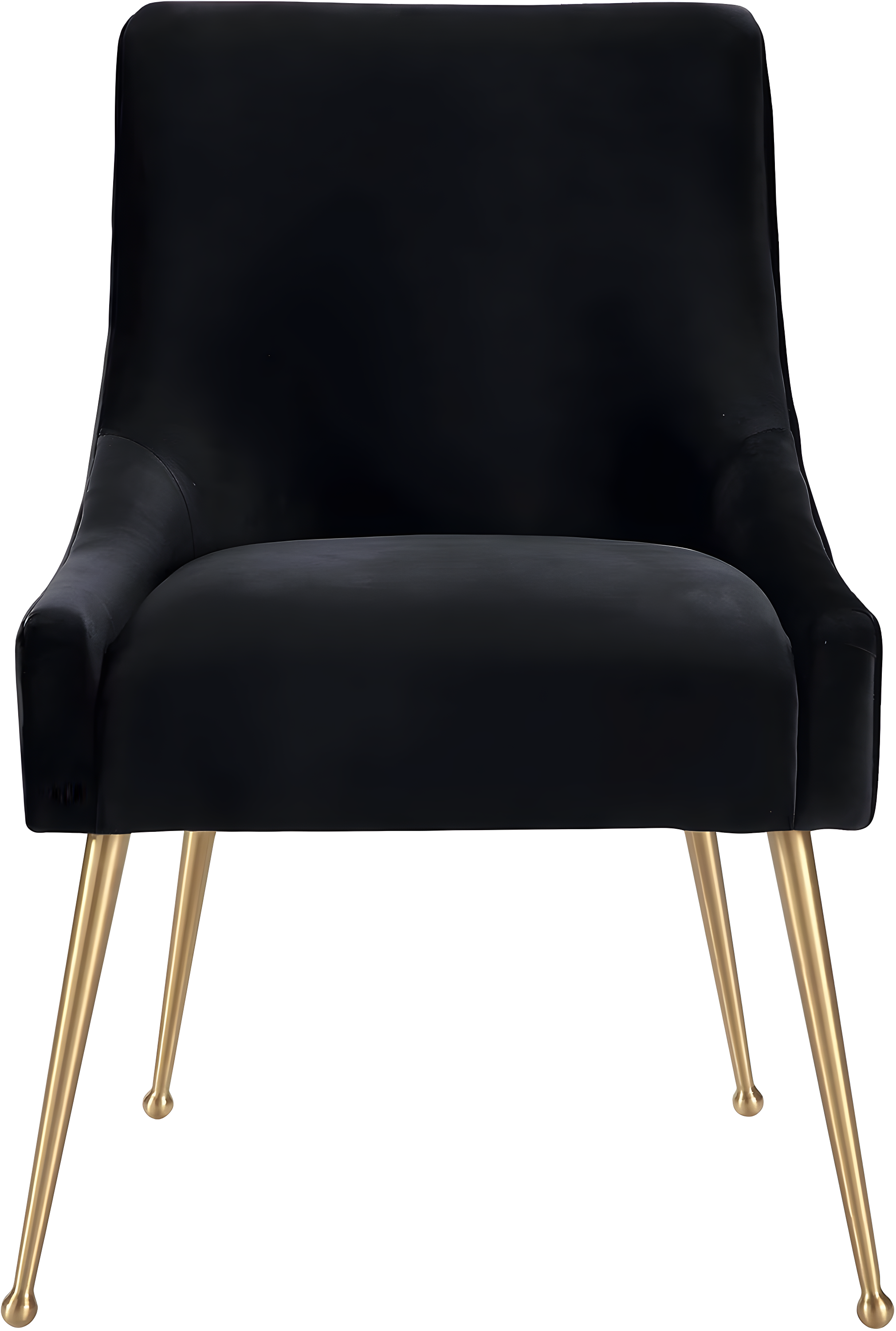 Beatrix 19'' H Velvet Upholstered Metal Parsons Chair