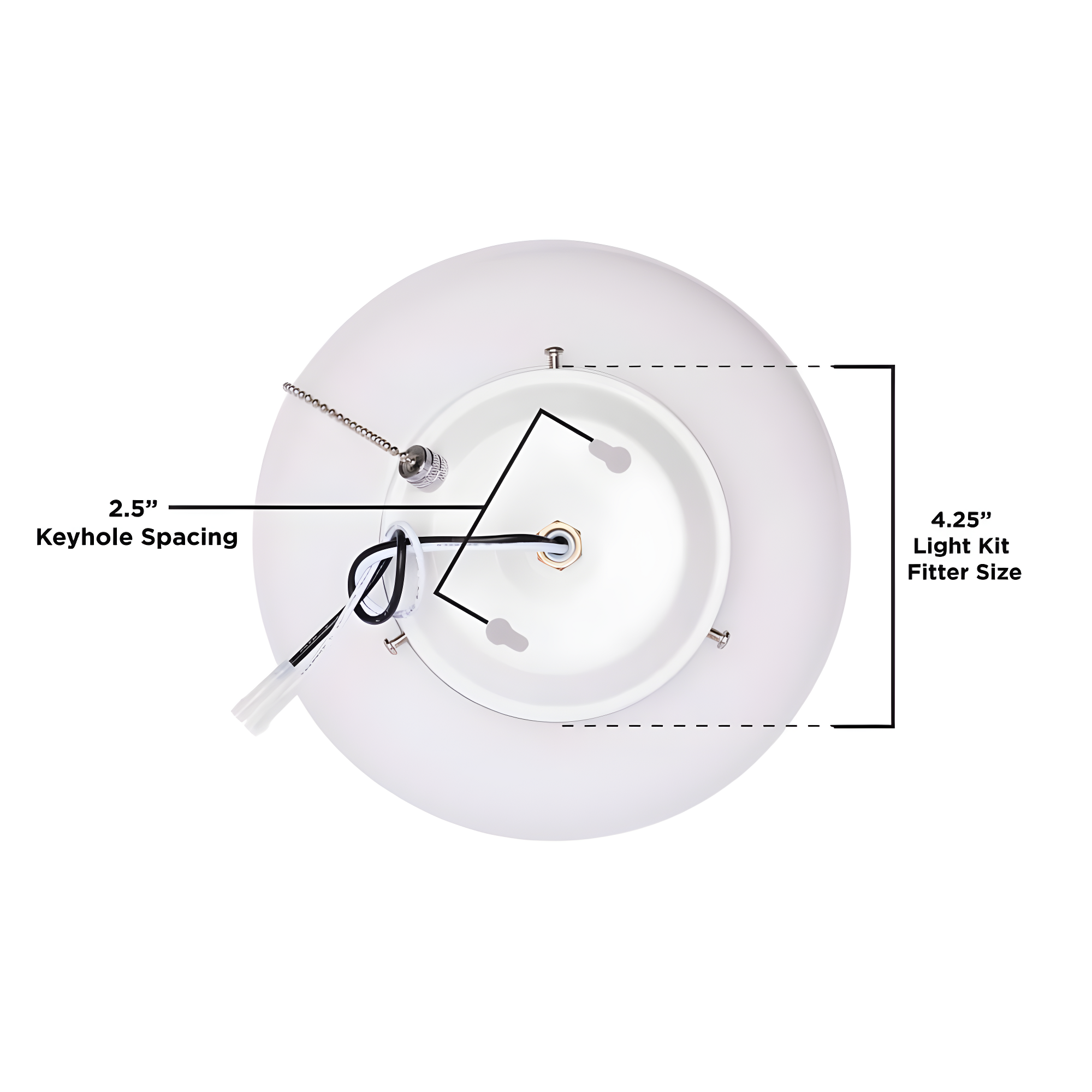 Westinghouse Lighting 8.25'' 1 - Light Schoohouse Ceiling Fan Light Kit