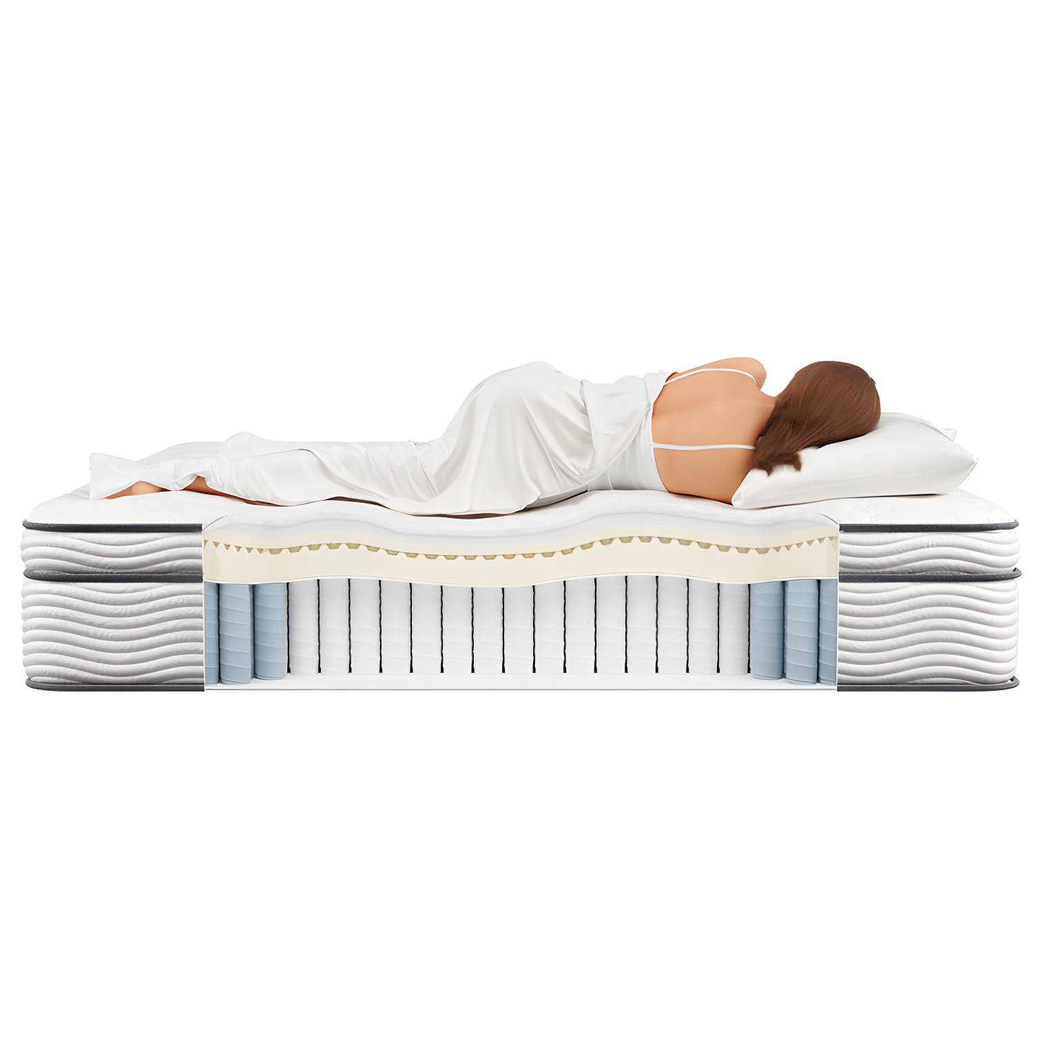Modway Jenna 14-inch Euro Top Pocket Spring Mattress