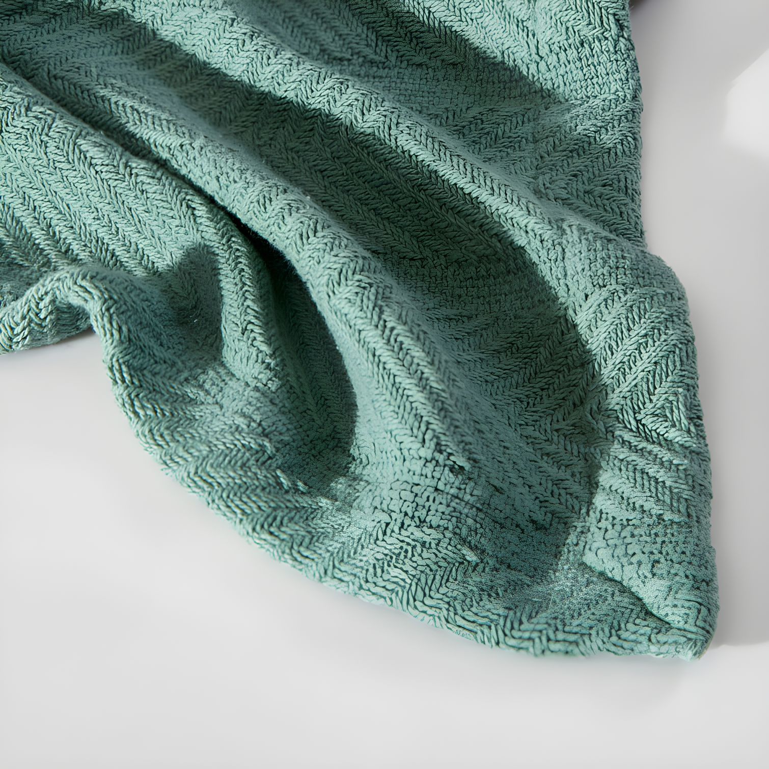 Eddie Bauer Herringbone Cotton Reversible Blanket