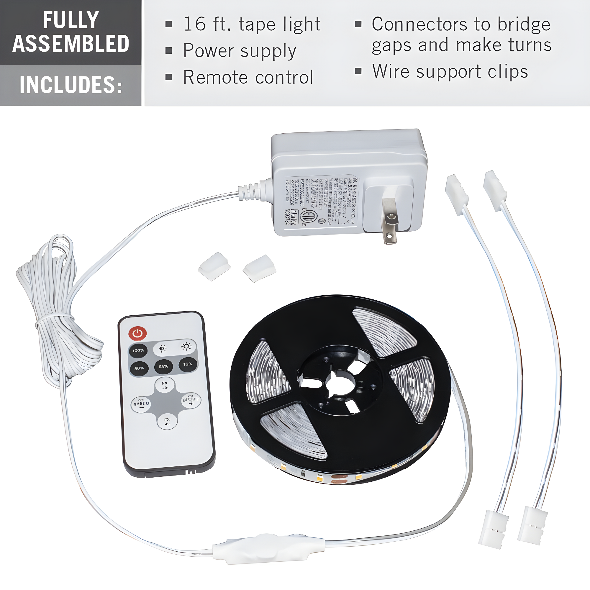 Armacost Lighting 421500 RibbonFlex Home 12V 3000K Soft White LED Strip Light Kit