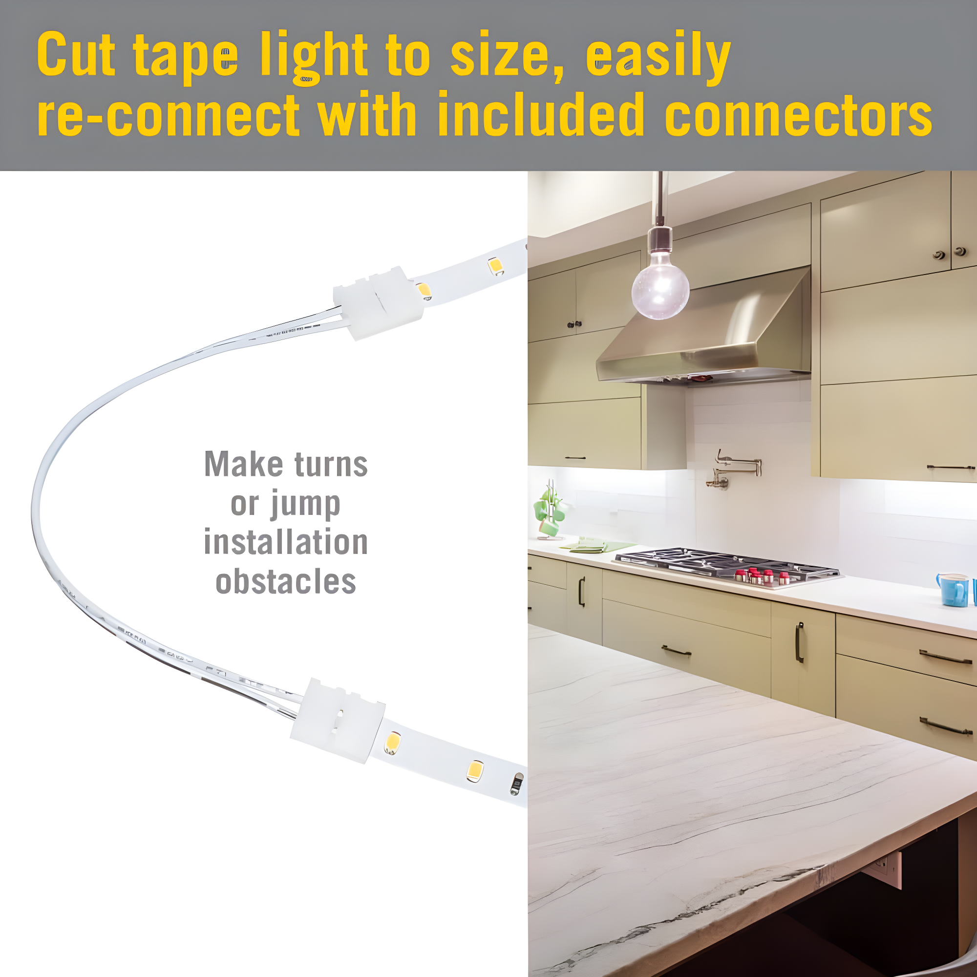 Armacost Lighting 421500 RibbonFlex Home 12V 3000K Soft White LED Strip Light Kit