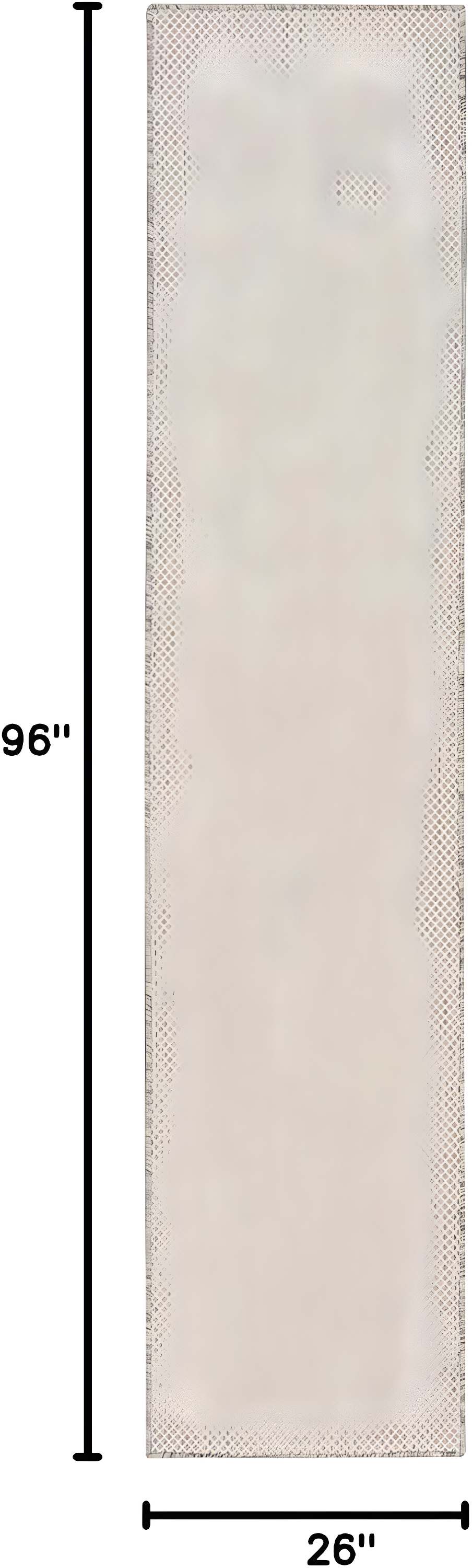 Nourison 2'2" x 8' Courtyard Modern Easy Care Flatweave Indoor Outdoor Runner Rug Ivory/Silver