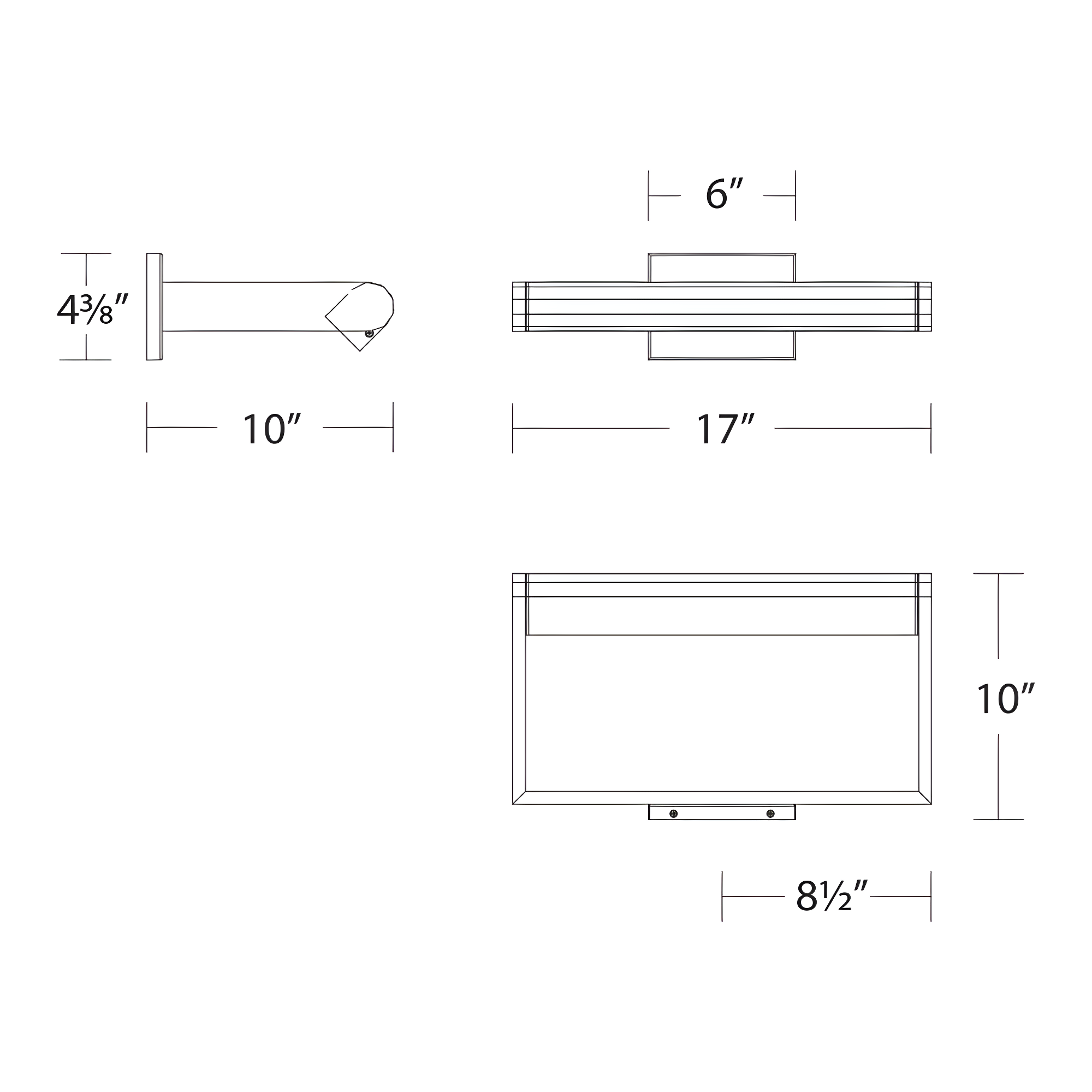 WAC Lighting Kent 17" LED Adjustable Aluminum Picture Light in Aged Brass