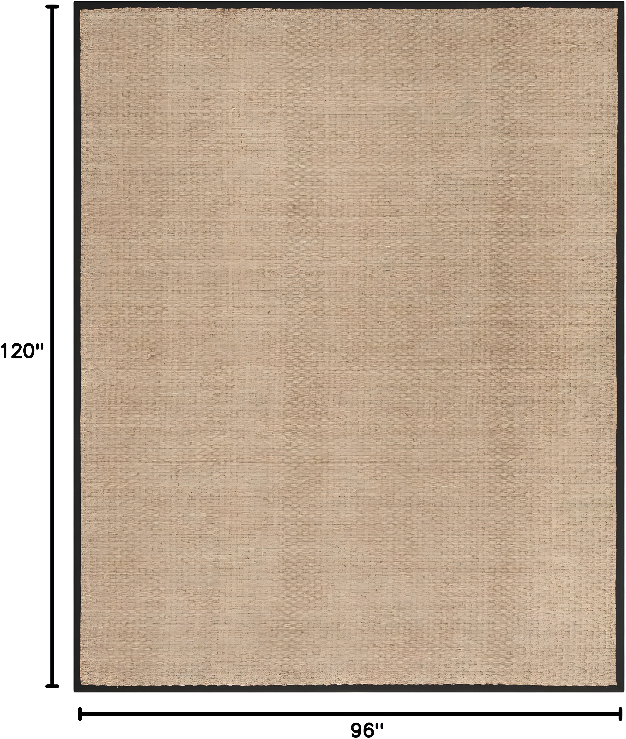 Natural Fiber NF114 Power Loomed Area Rug - Natural/Black - 8'x10' - Safavieh.