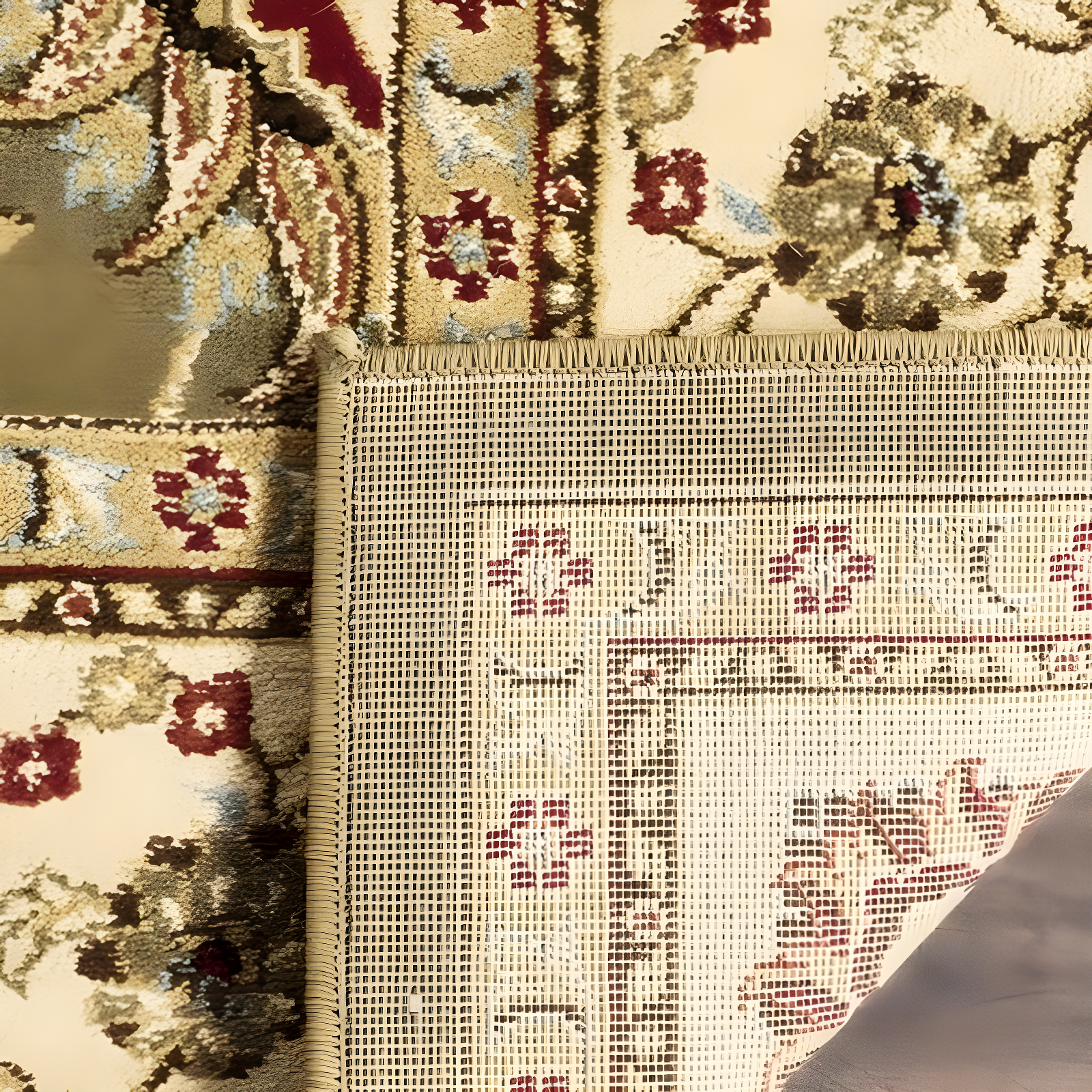 Lyndhurst LNH553 Power Loomed Area Rug - Green/Ivory - 8'9"x12' - Safavieh.