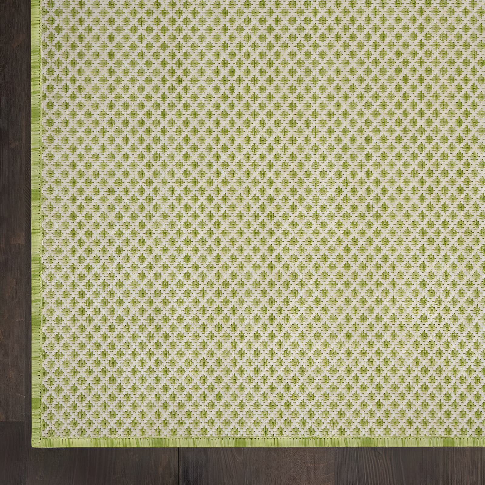 Nourison Courtyard COU01 Indoor/outdoor Area Rug - Ivory Green 5' x 7'