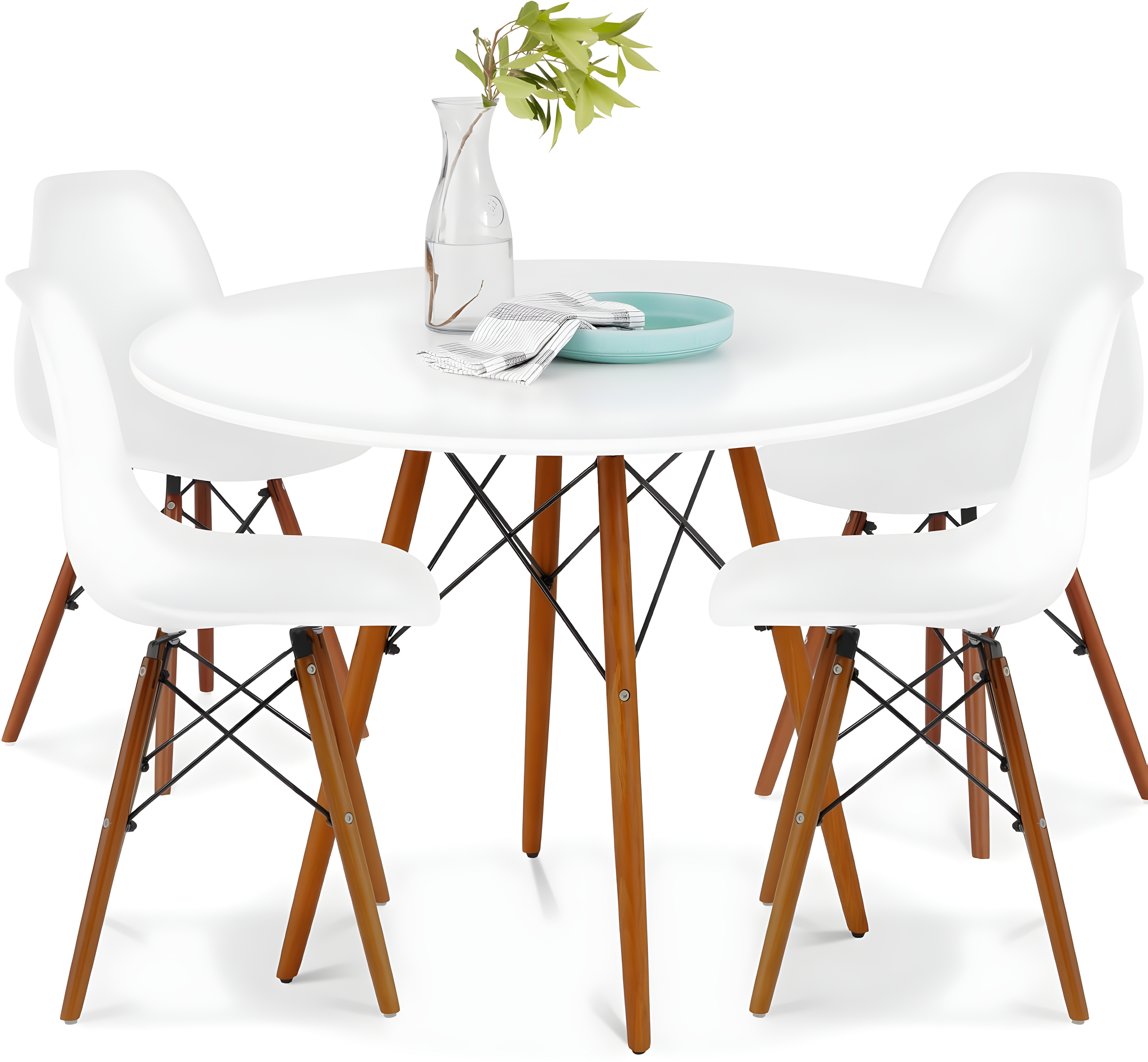 George Oliver Fechter 4 - Person Four Leg Dining Set