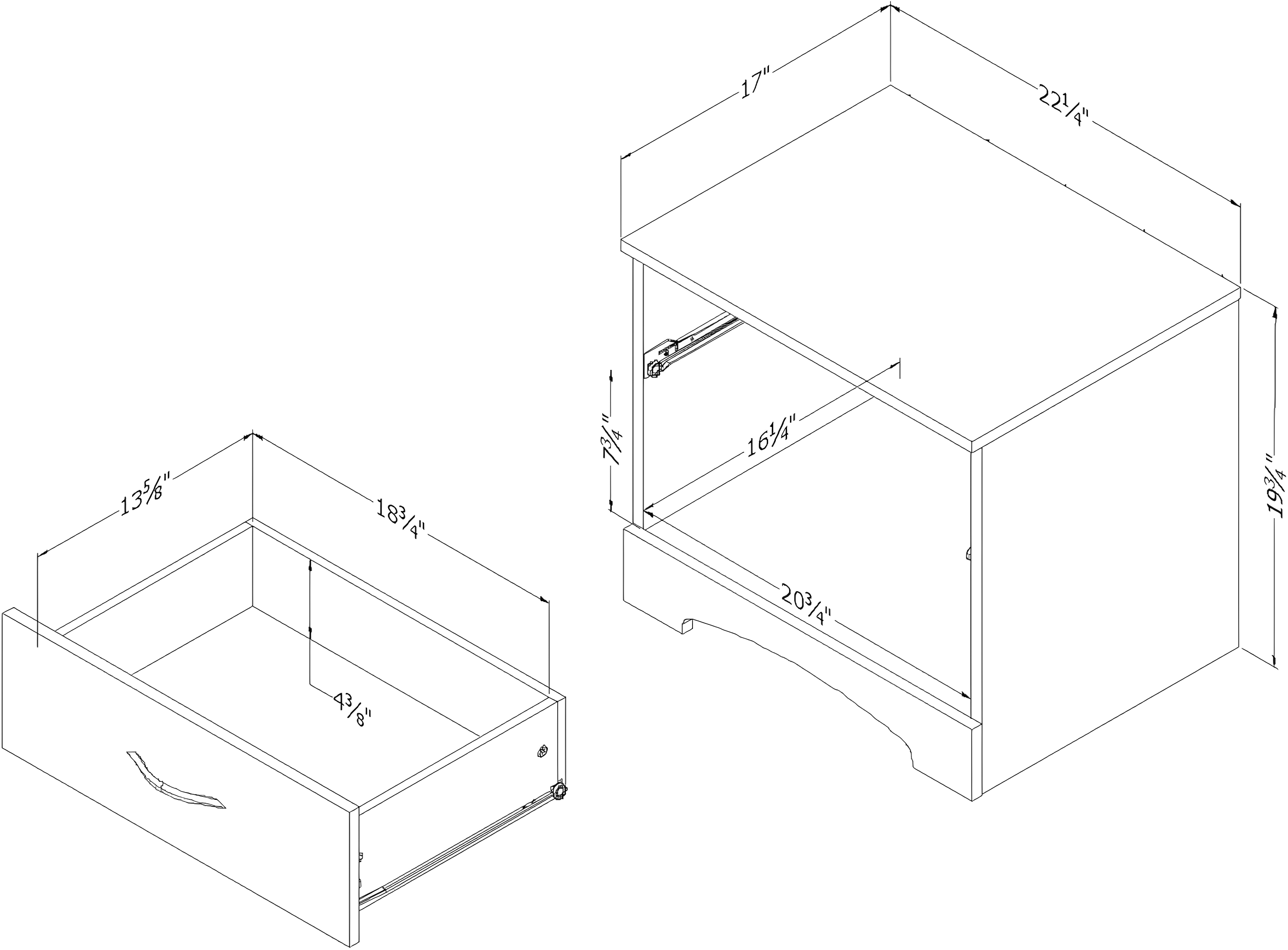 Lochran 22.25'' W Nightstand