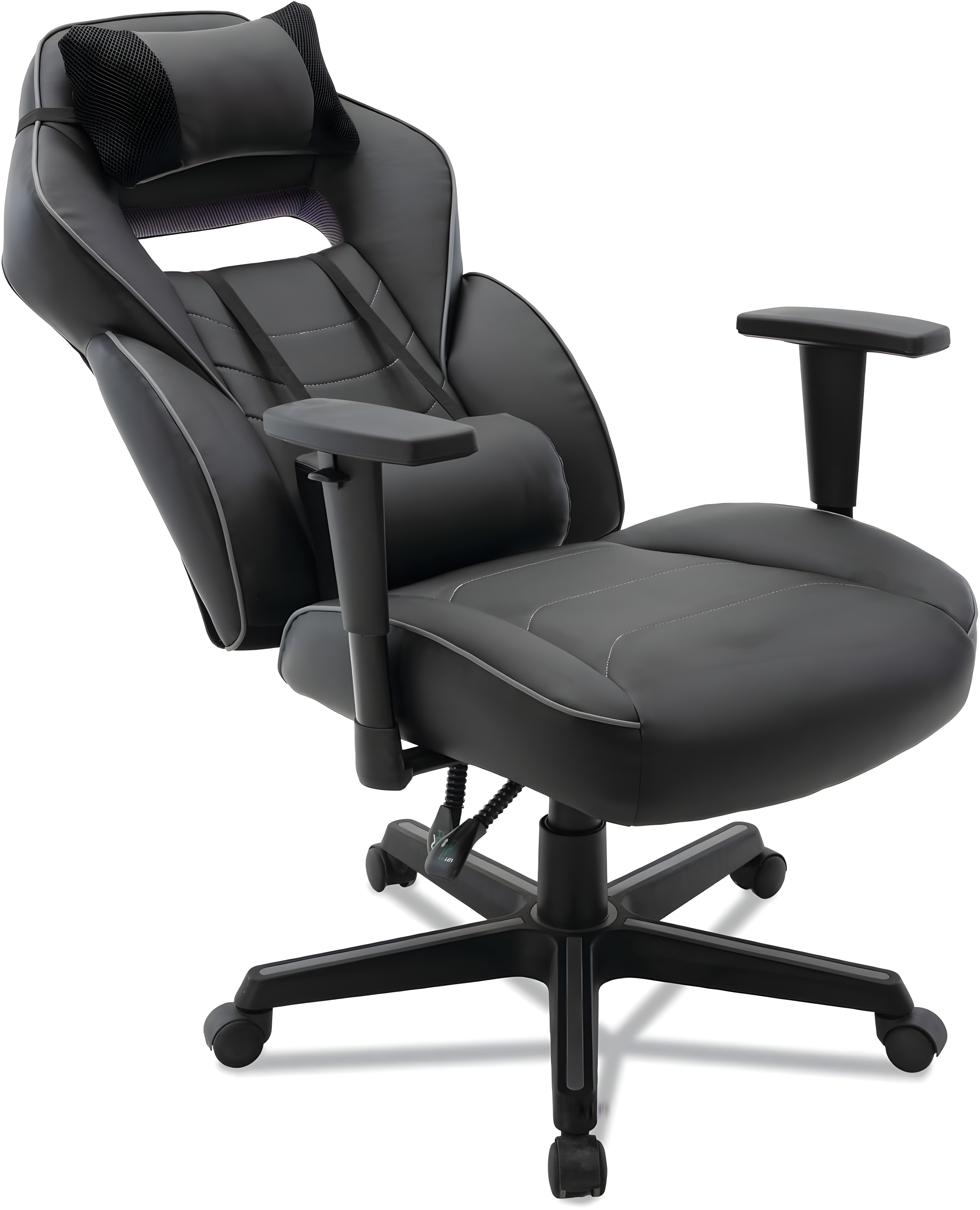 Inbox Zero Inbox Zero Adjustable Reclining Ergonomic Faux Leather Swiveling PC & Racing Game Chair
