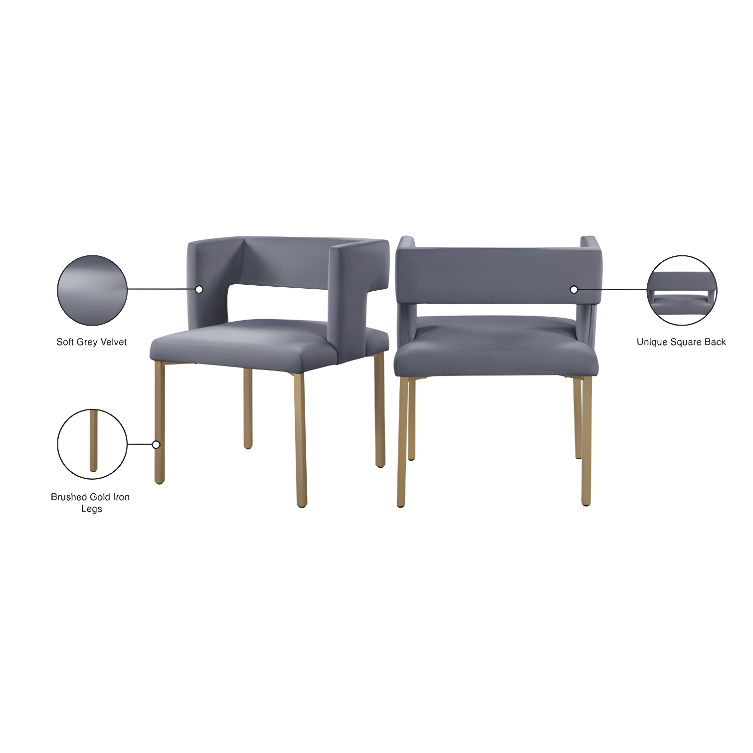 Inga Velvet Arm Chair