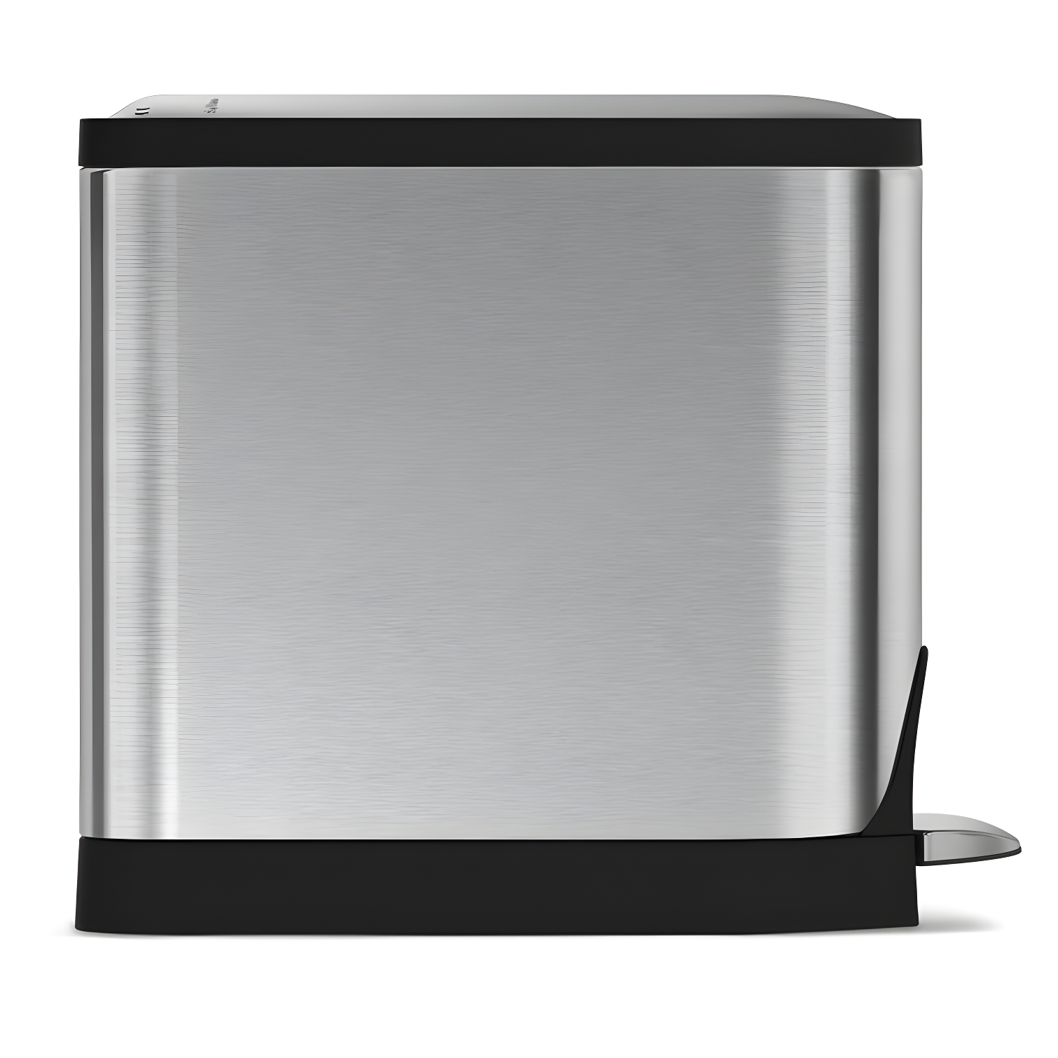 simplehuman ® Brushed Metal Butterfly Trash Can