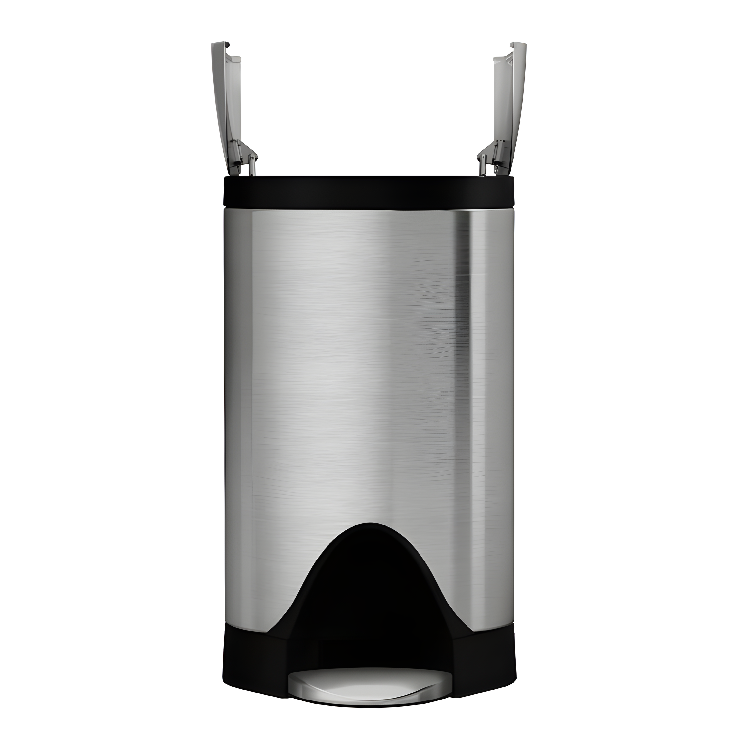 simplehuman ® Brushed Metal Butterfly Trash Can