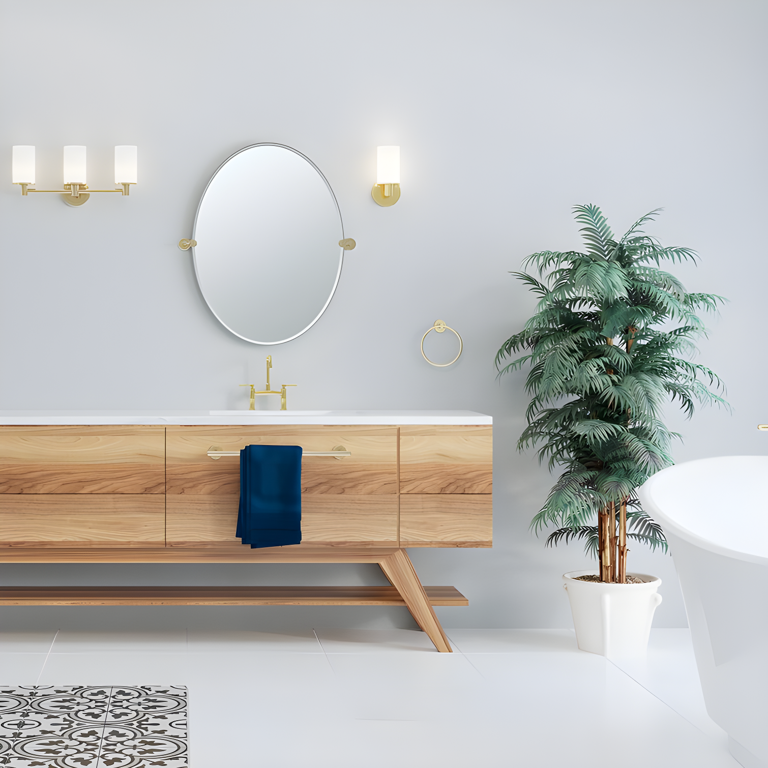 Gatco Designer II 24" Wall Mounted Towel Bar 5050