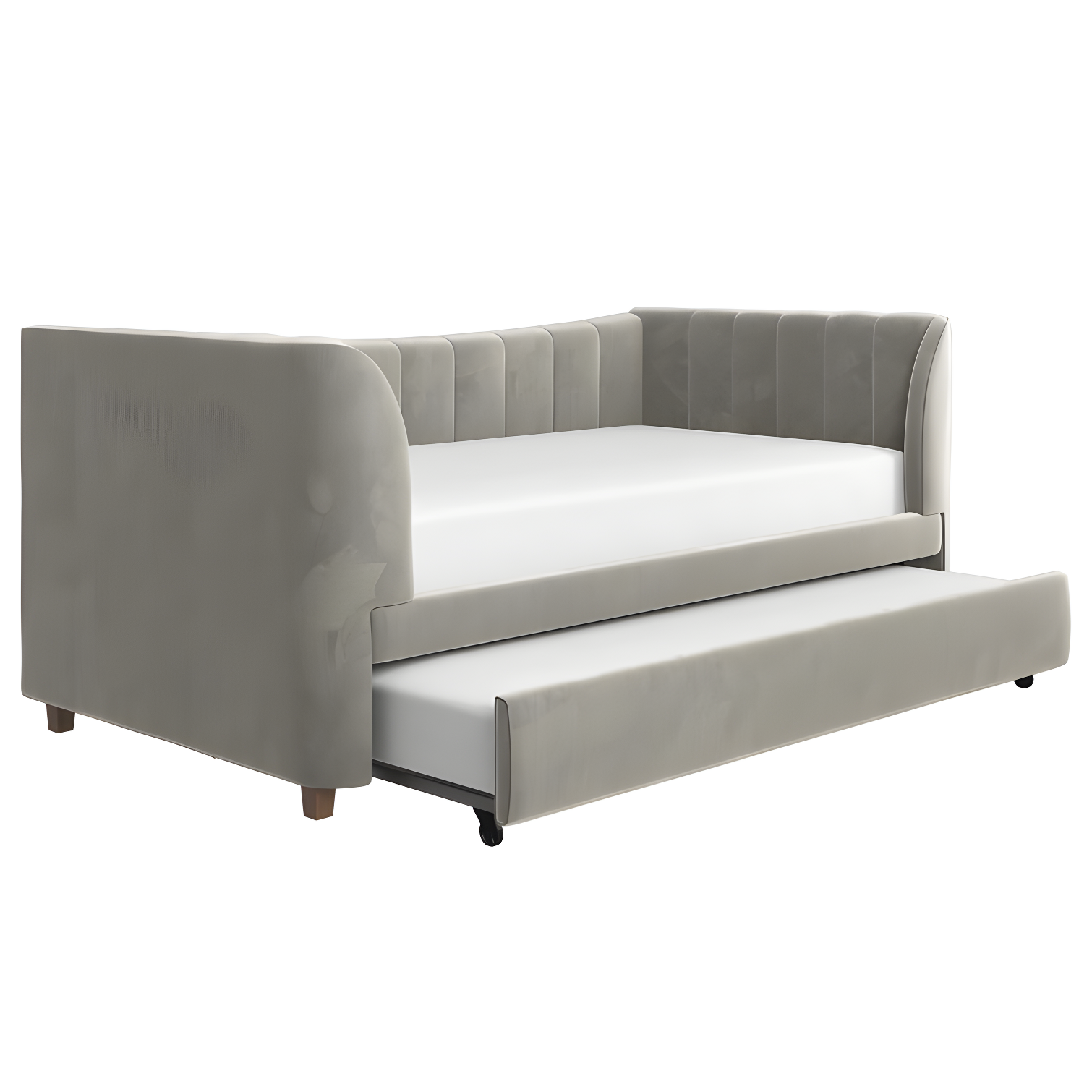 Valentina Twin Upholstered Daybed with Trundle