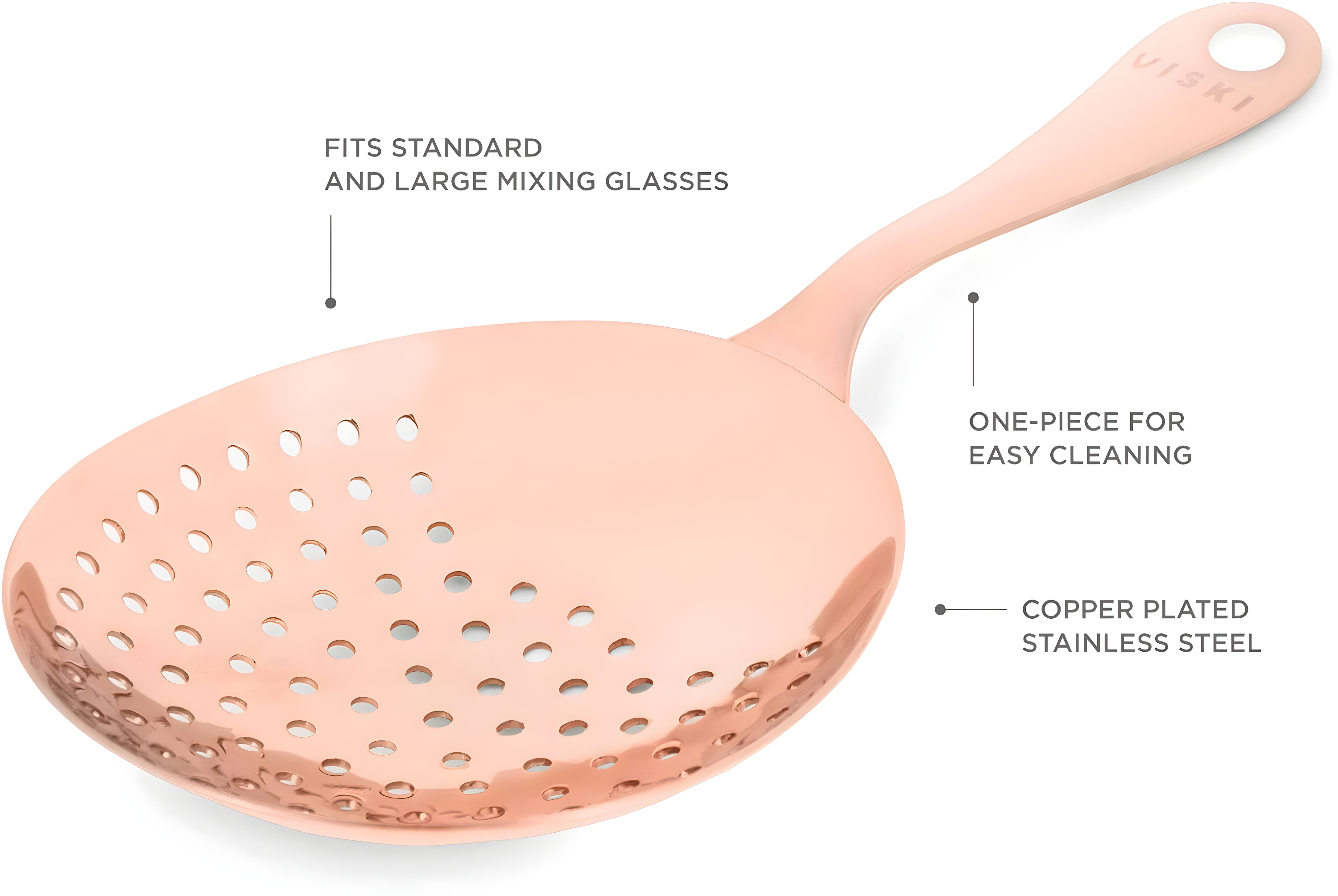 Viski Mercer Summit Julep Strainer