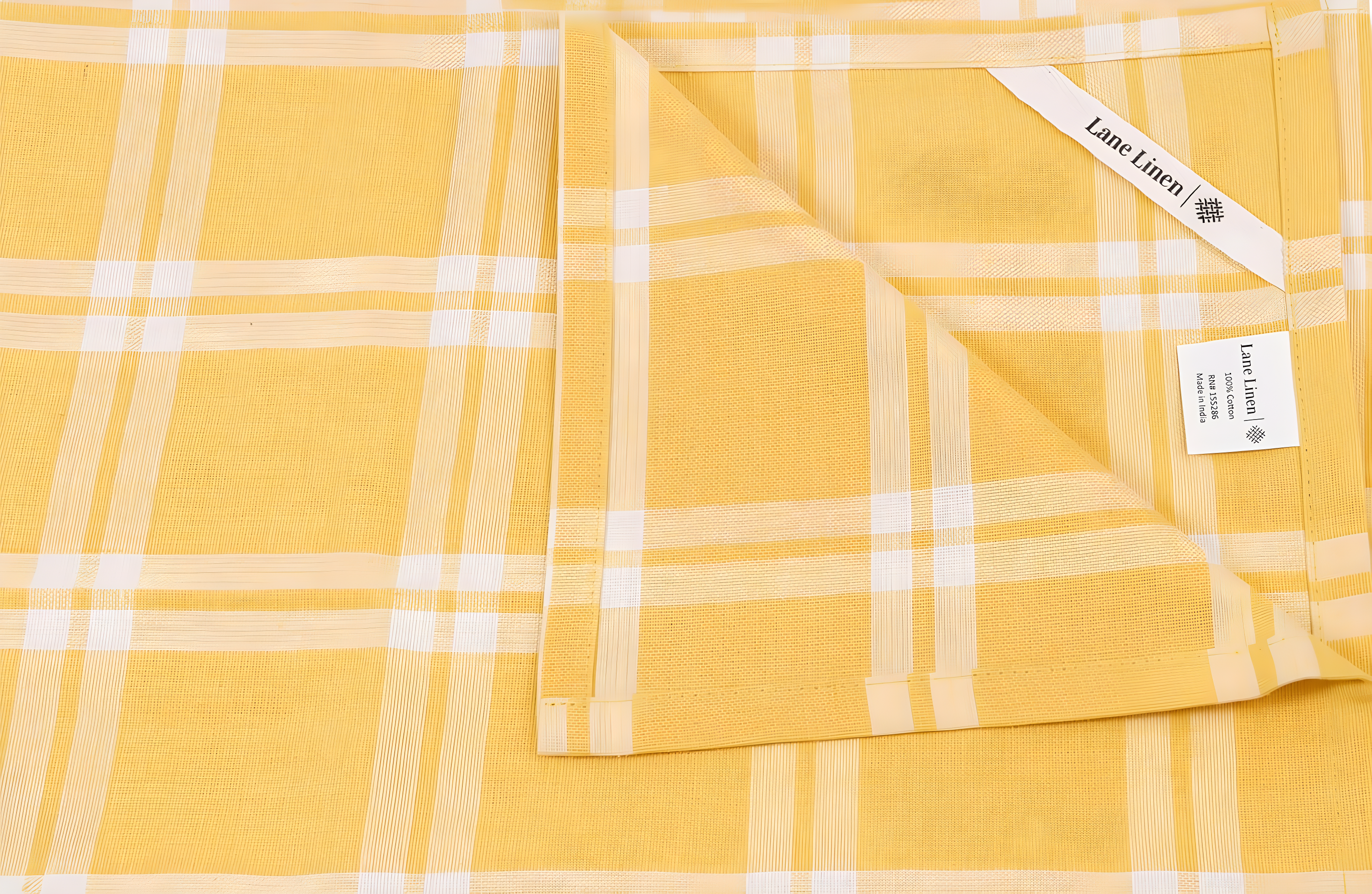 KAF Home Madison Set of 4 Absorbent, Durable and Soft Kitchen Towels | 18" x 28"  - Sunshine