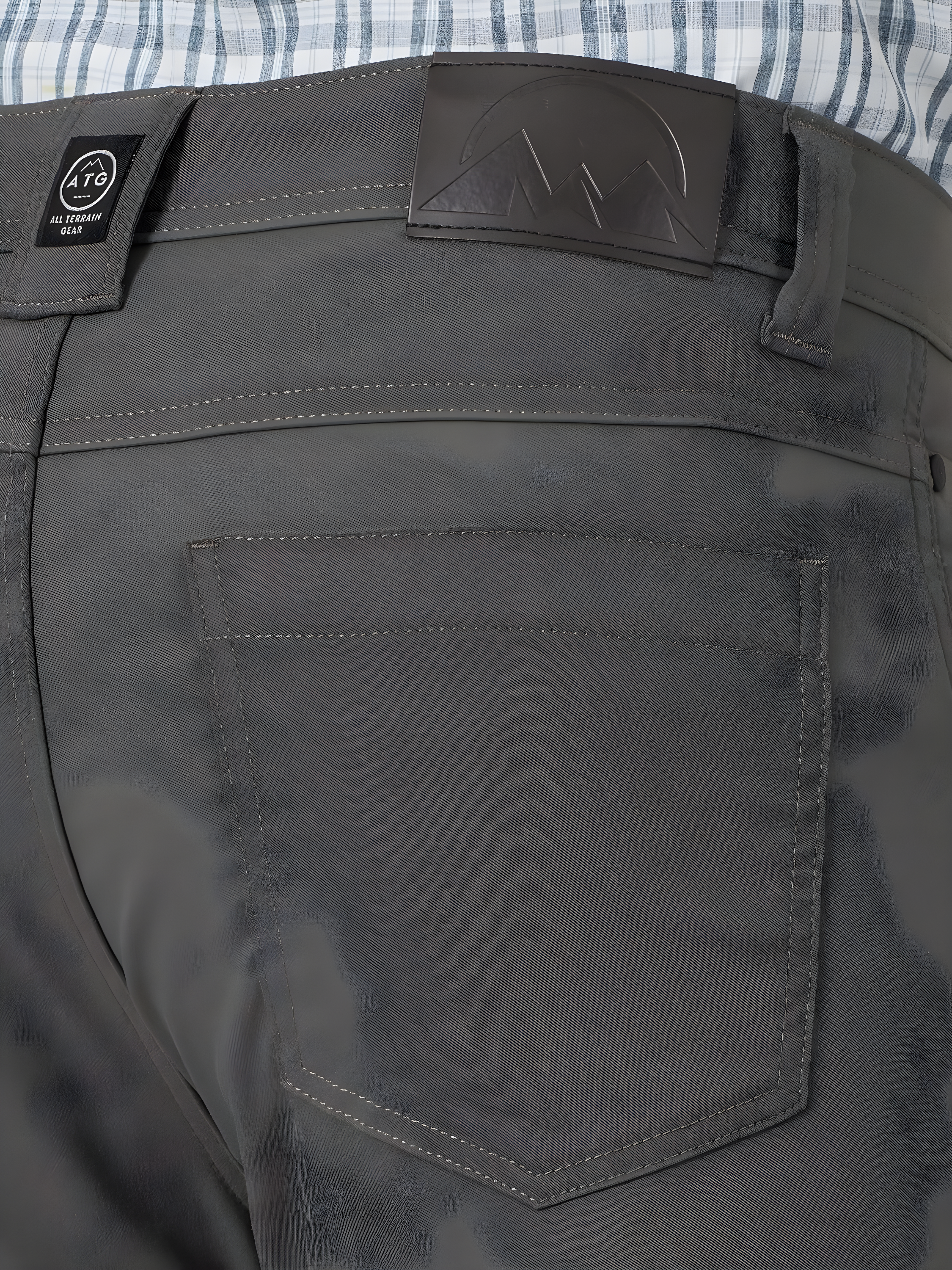 Wrangler Shadow Black ATG All Terrain Gear Synthetic Relaxed Straight Fit Pants - 34 X 30