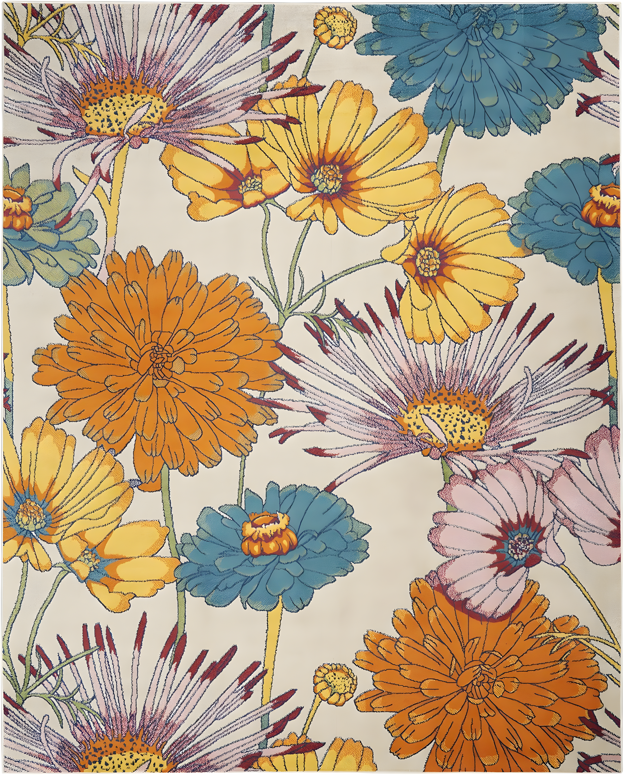 Nourison Allur Oversized Flowers Indoor Area Rug
