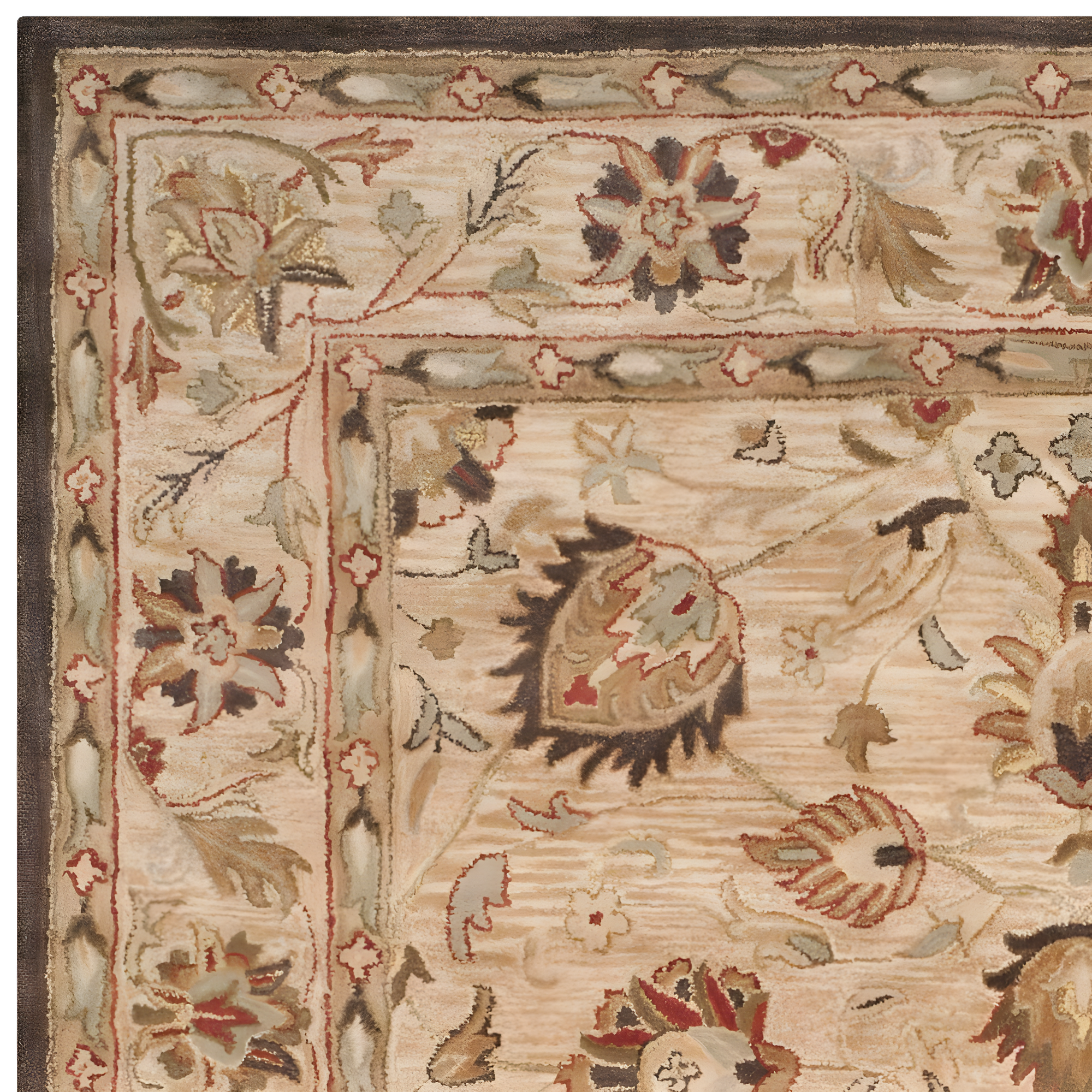 Antiquity AT812 Hand Tufted Indoor Area Rug - Beige/Beige - 7'6"x9'6" - Safavieh