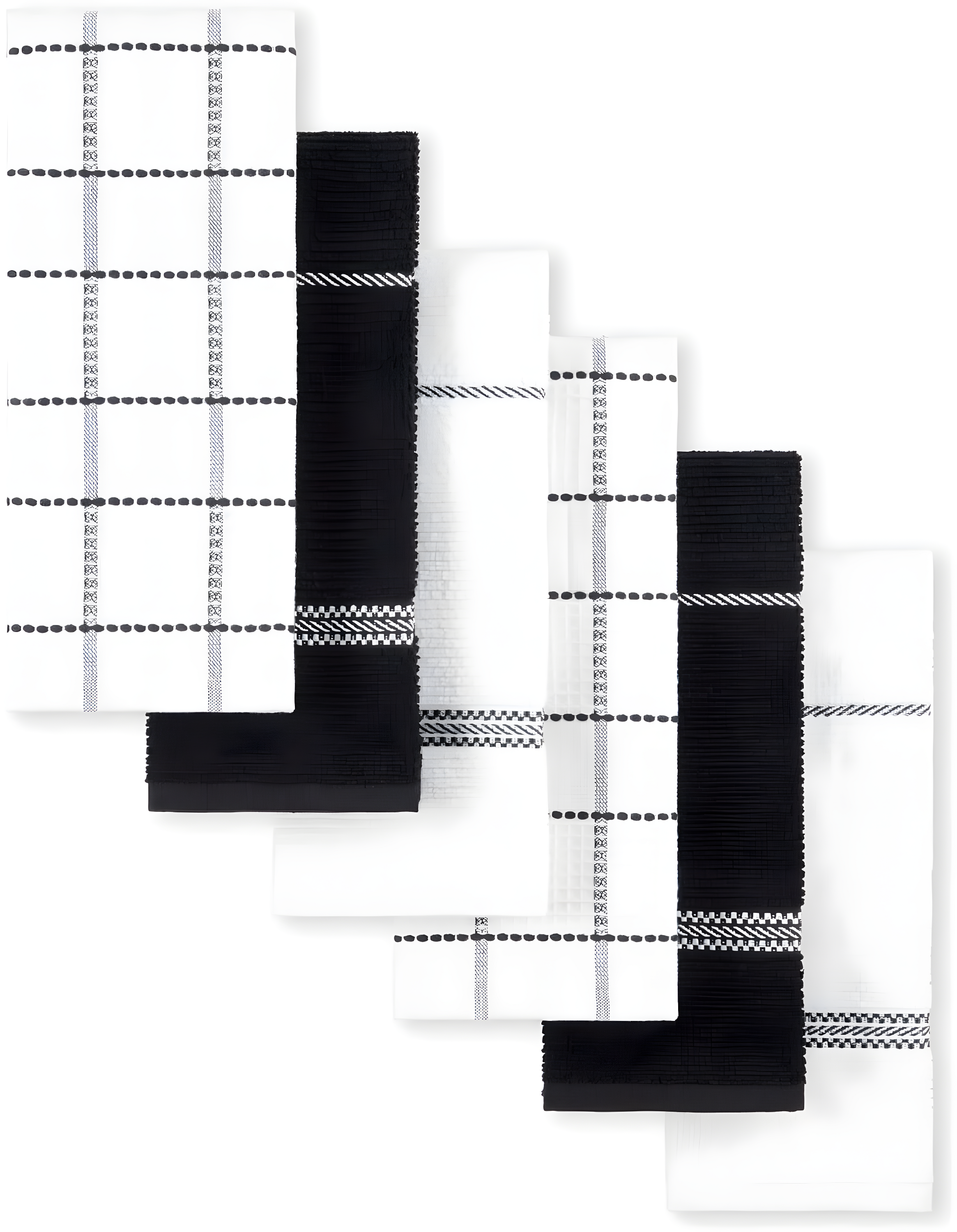 Martha Stewart Martha Stewart Modern Waffle Kitchen Towel Set 6-Pack, Linen, 16"x28" (Set of 6)