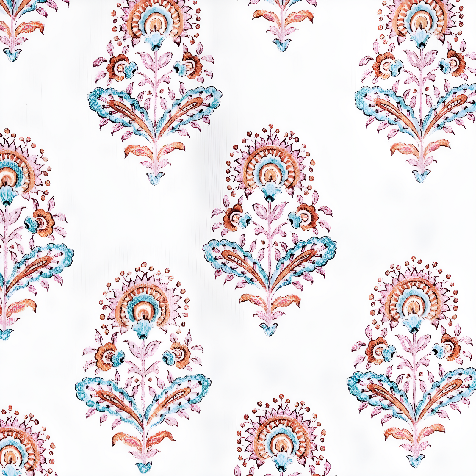 40"x84" No. 918 Light Filtering Semi-Sheer Avie Global Medallion Grommet Curtain Panel Apricot Orange: Modern Decor