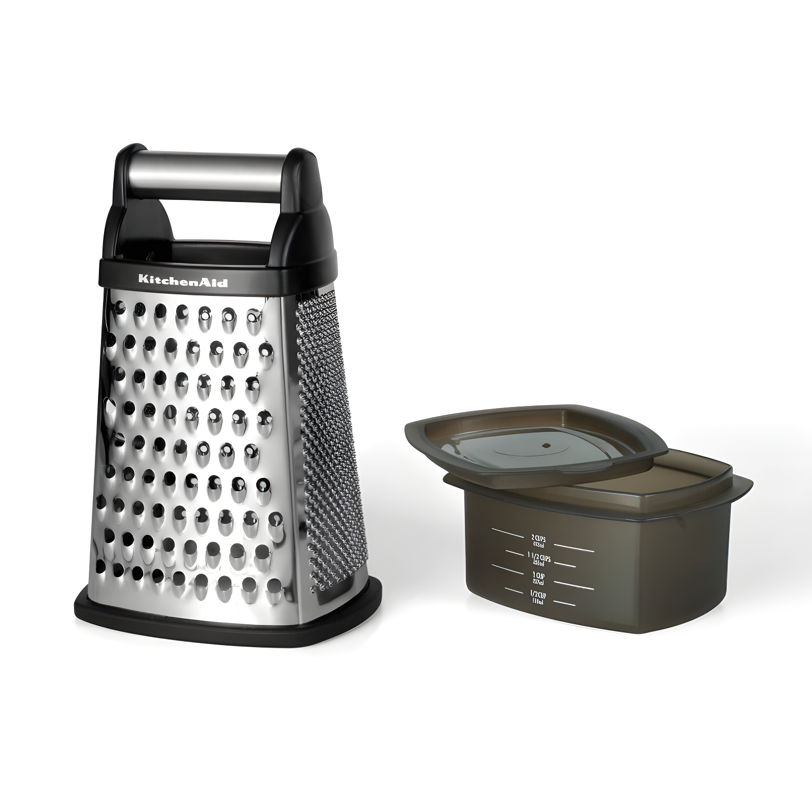KitchenAid® KitchenAid® Gourmet 4-Sided Stainless Steel Box Grater with Detachable Storage Container