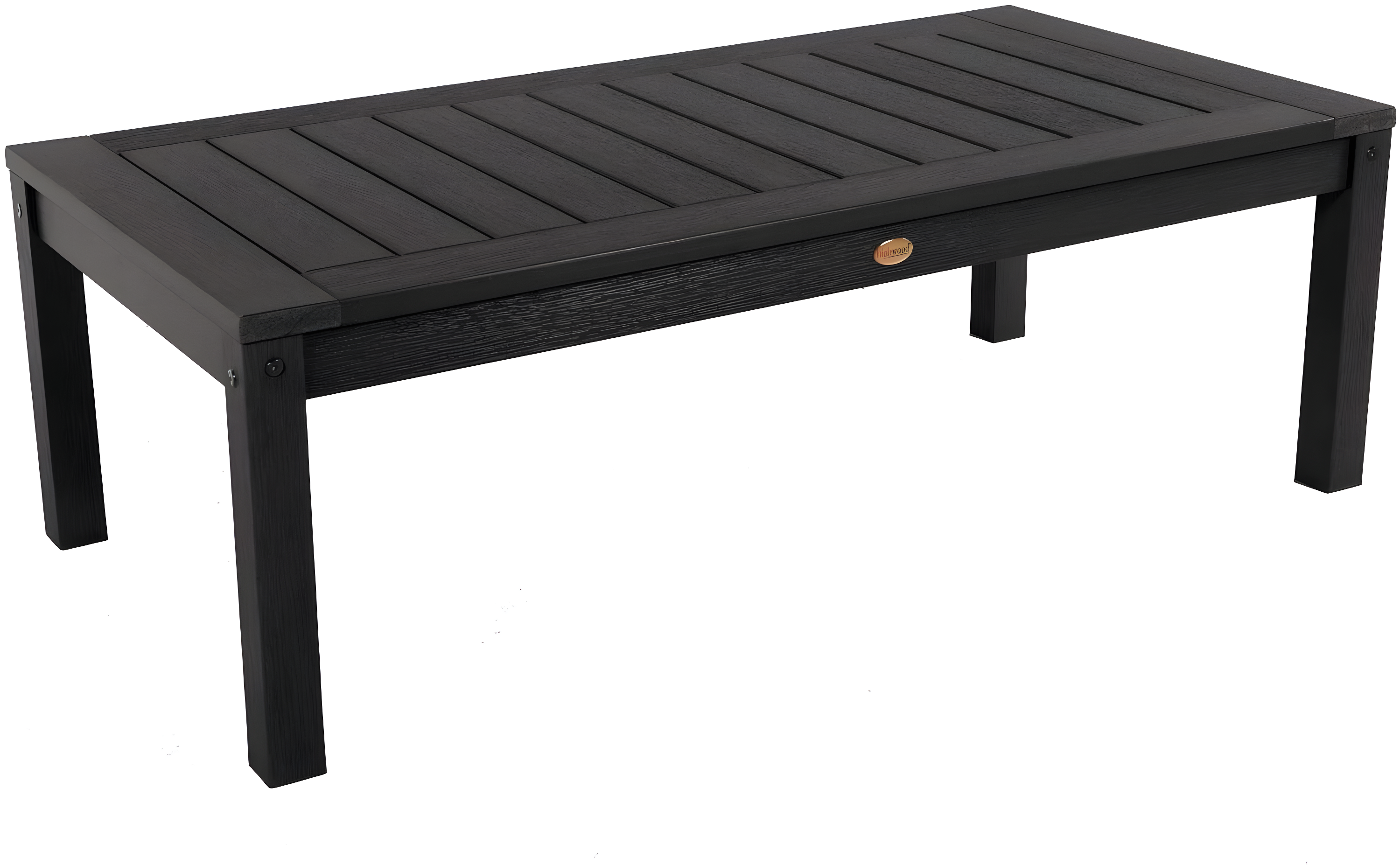 Adirondack Coffee Table Black - Highwood: Outdoor Poly Lumber, Stainless Steel Hardware, 12-Year Warranty