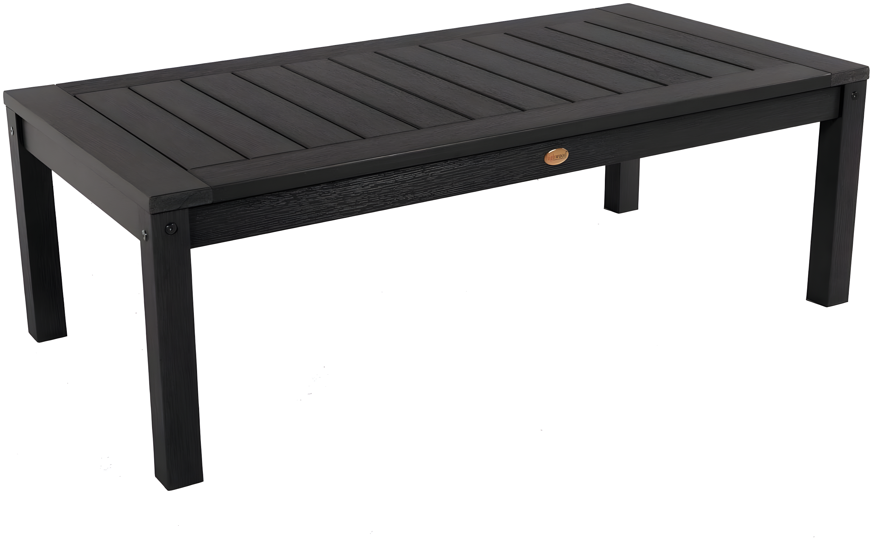 Adirondack Coffee Table Black - Highwood: Outdoor Poly Lumber, Stainless Steel Hardware, 12-Year Warranty