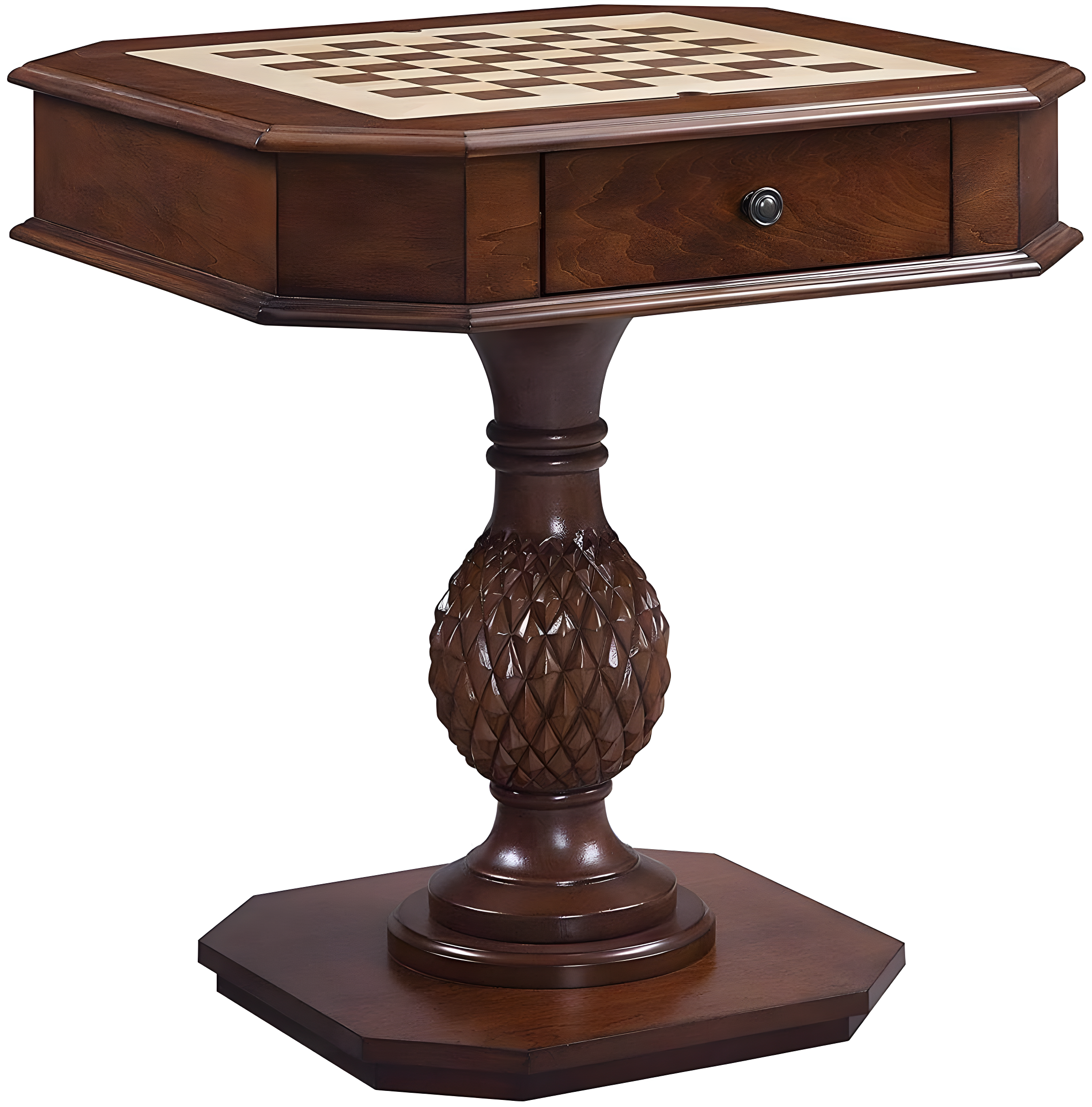 Benzara Benzara 28'' L Solid + Manufactured Wood Checkers Game Set