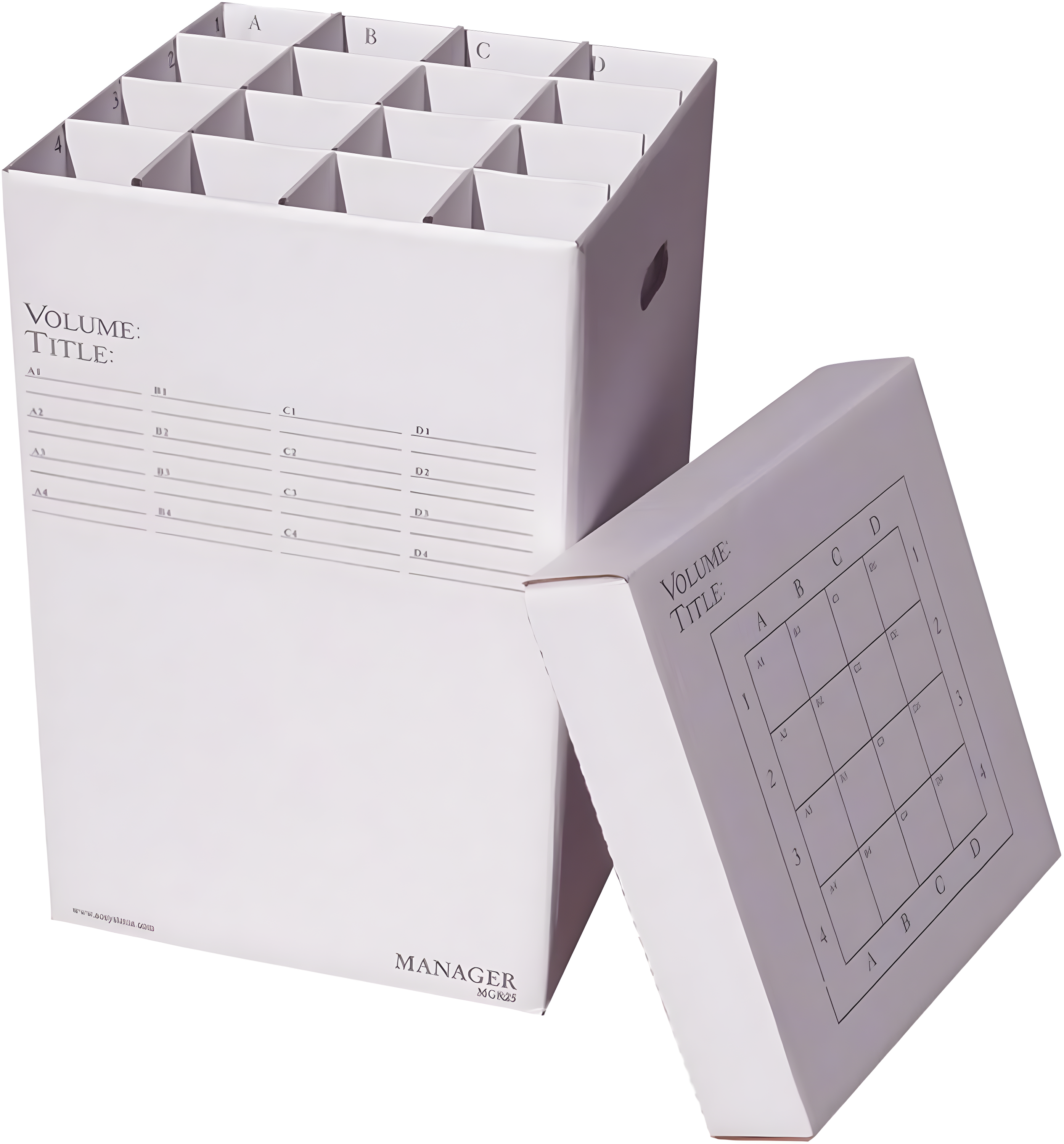 Advanced Organizing Systems Cardboard Rolled Files Box