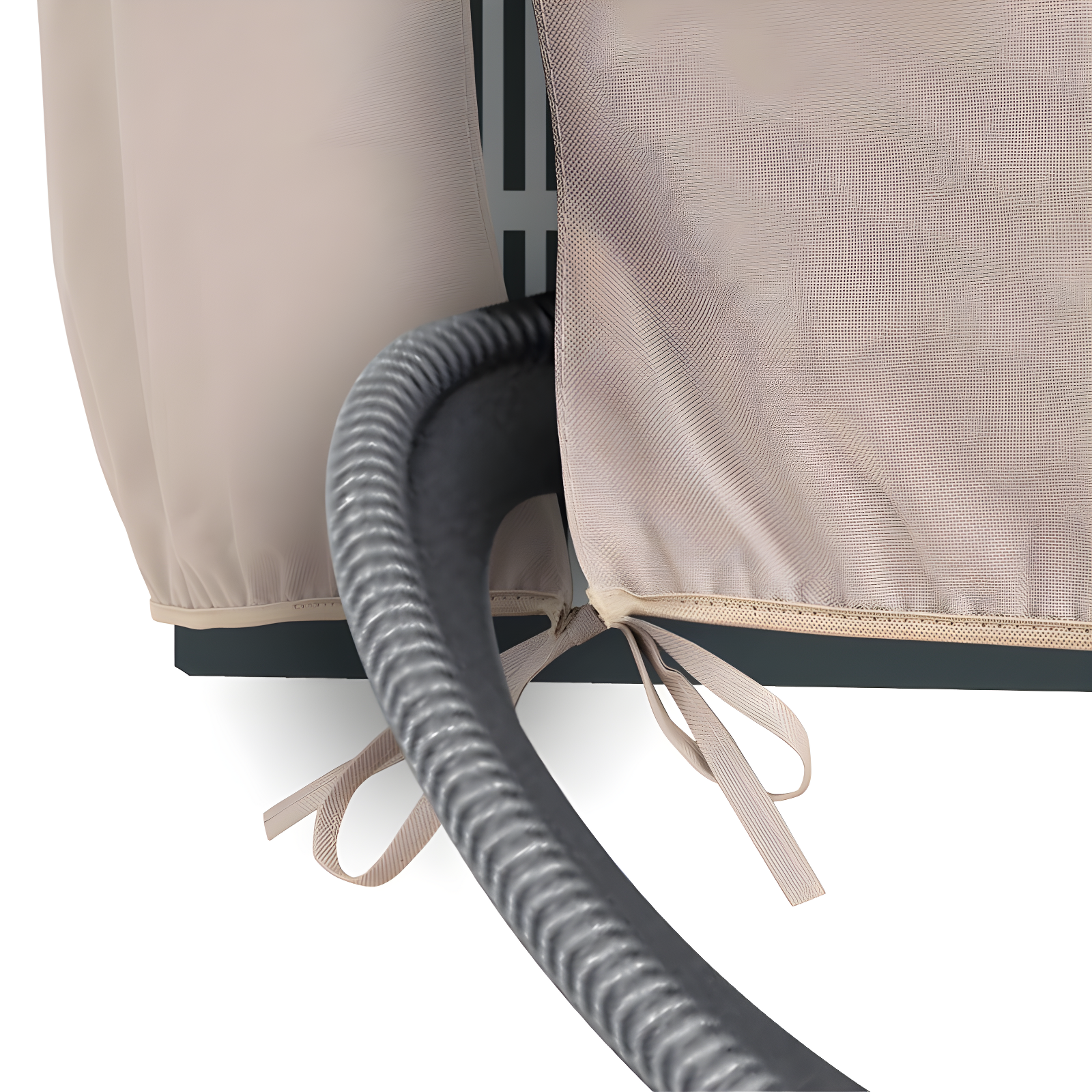 Modern Leisure Modern Leisure Chalet Round Air Conditioner Cover, 34" Diameter x 30"H, Beige